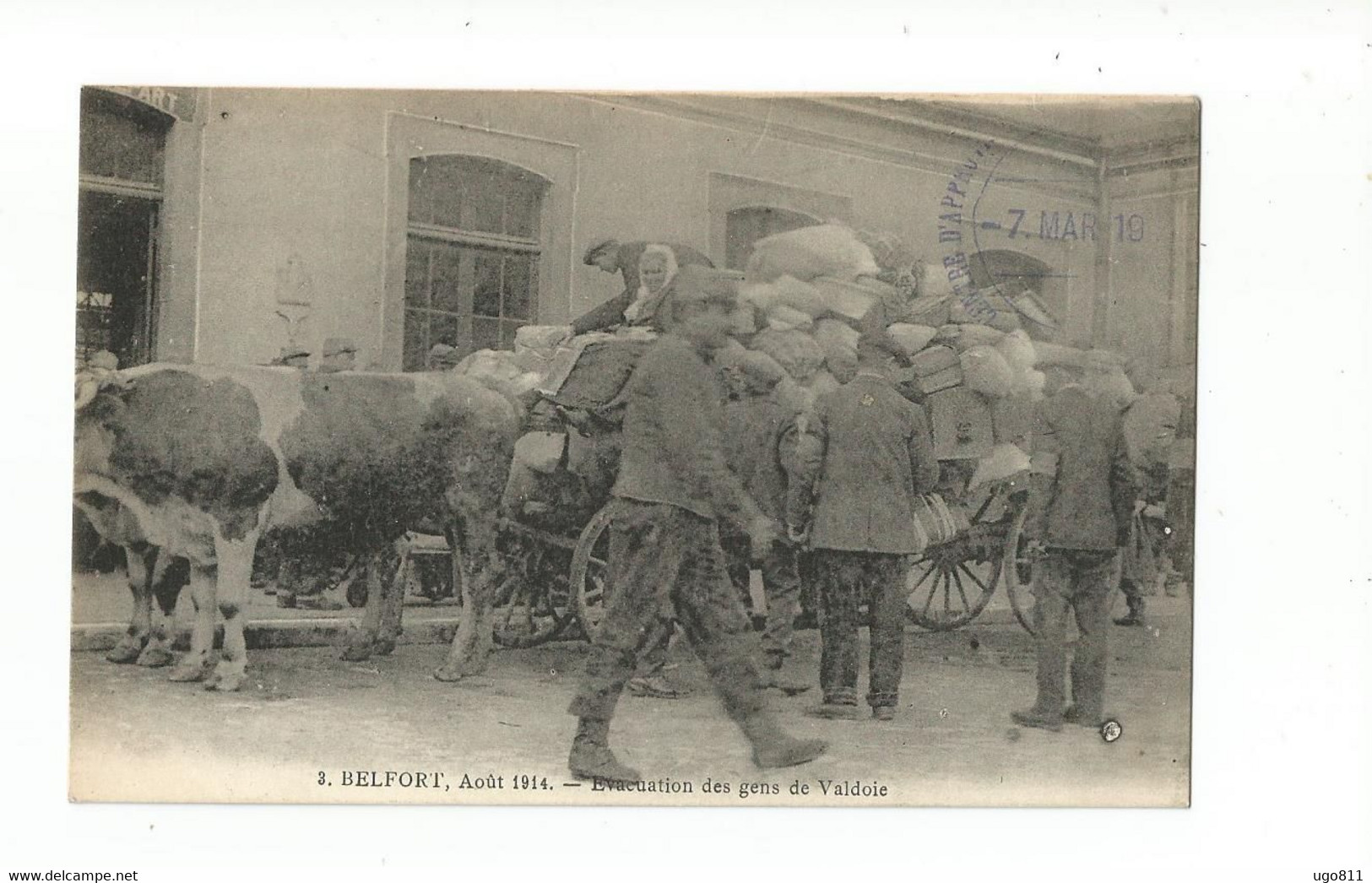 3.  BELFORT  Août 1914   -  Evacuation Des Gens De Valdoie - Valdoie