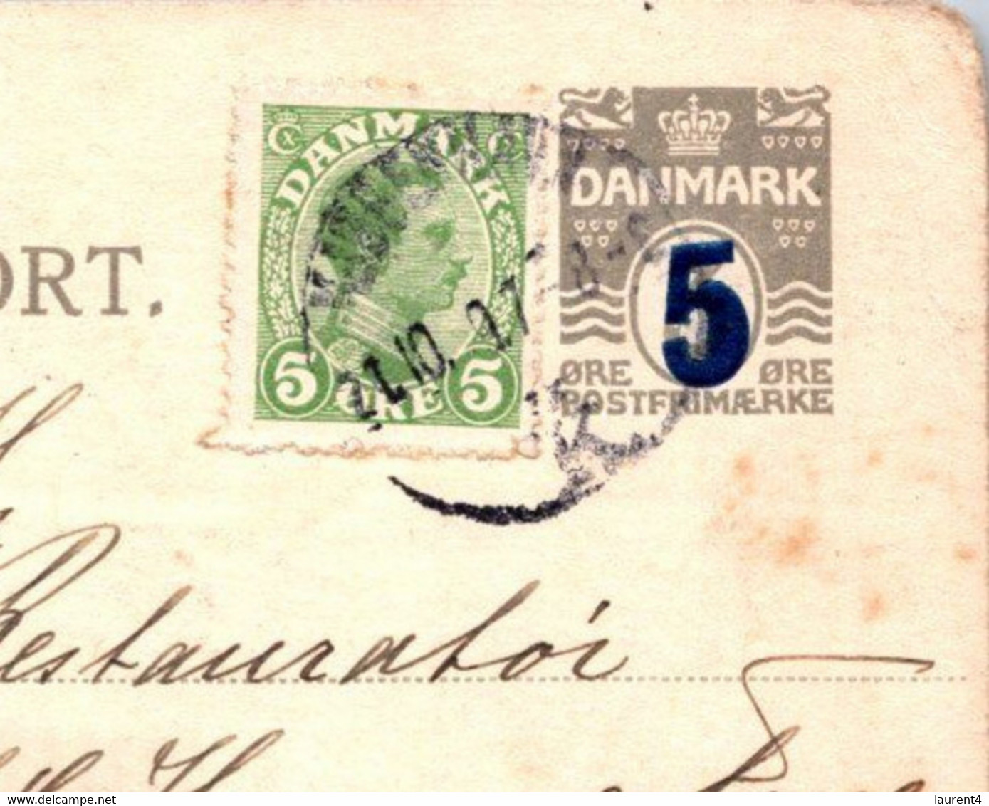 (3 C 10)  Denmark - Posted 1911 ? - Autres & Non Classés