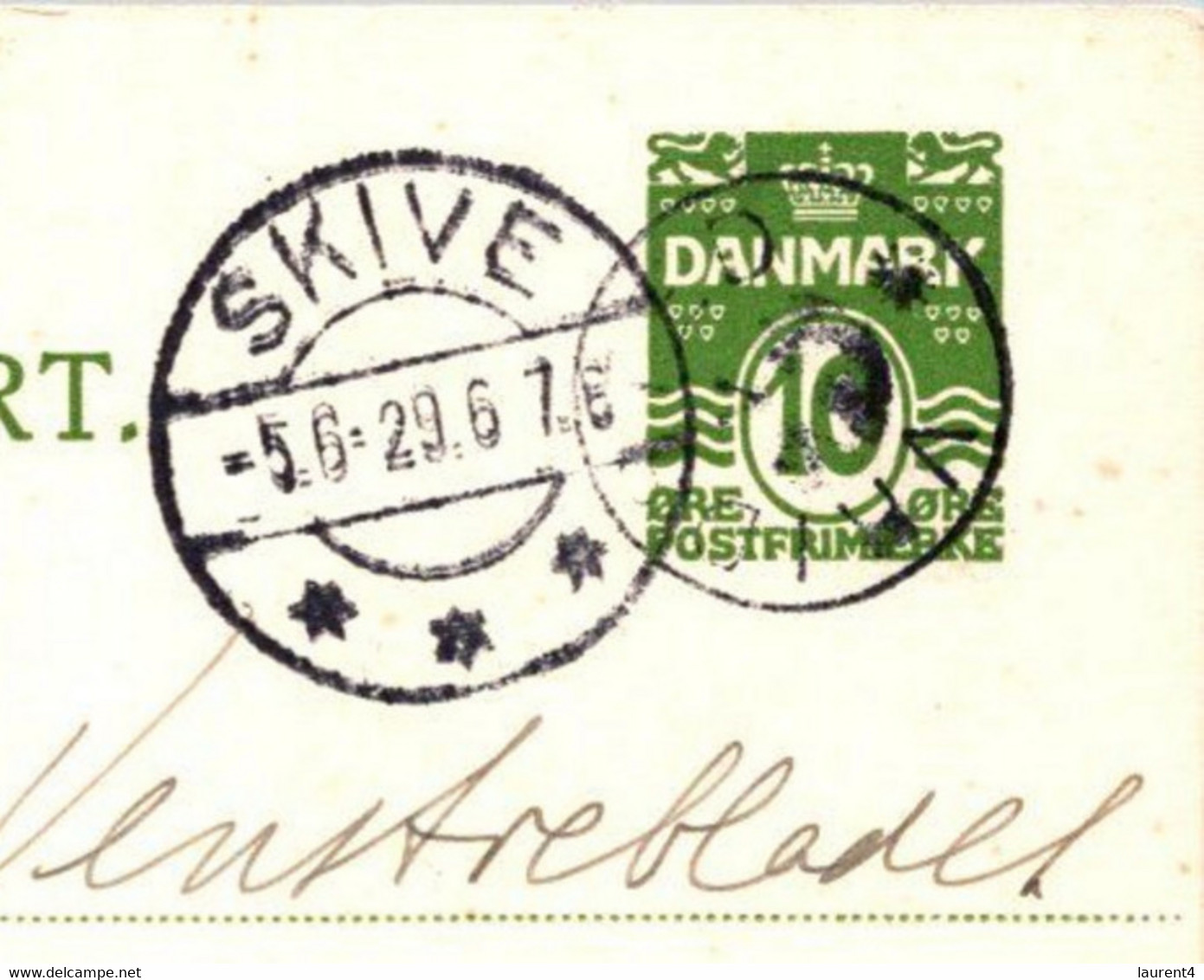 (3 C 10)  Denmark - Posted 1929 - BREVKORT - Altri & Non Classificati