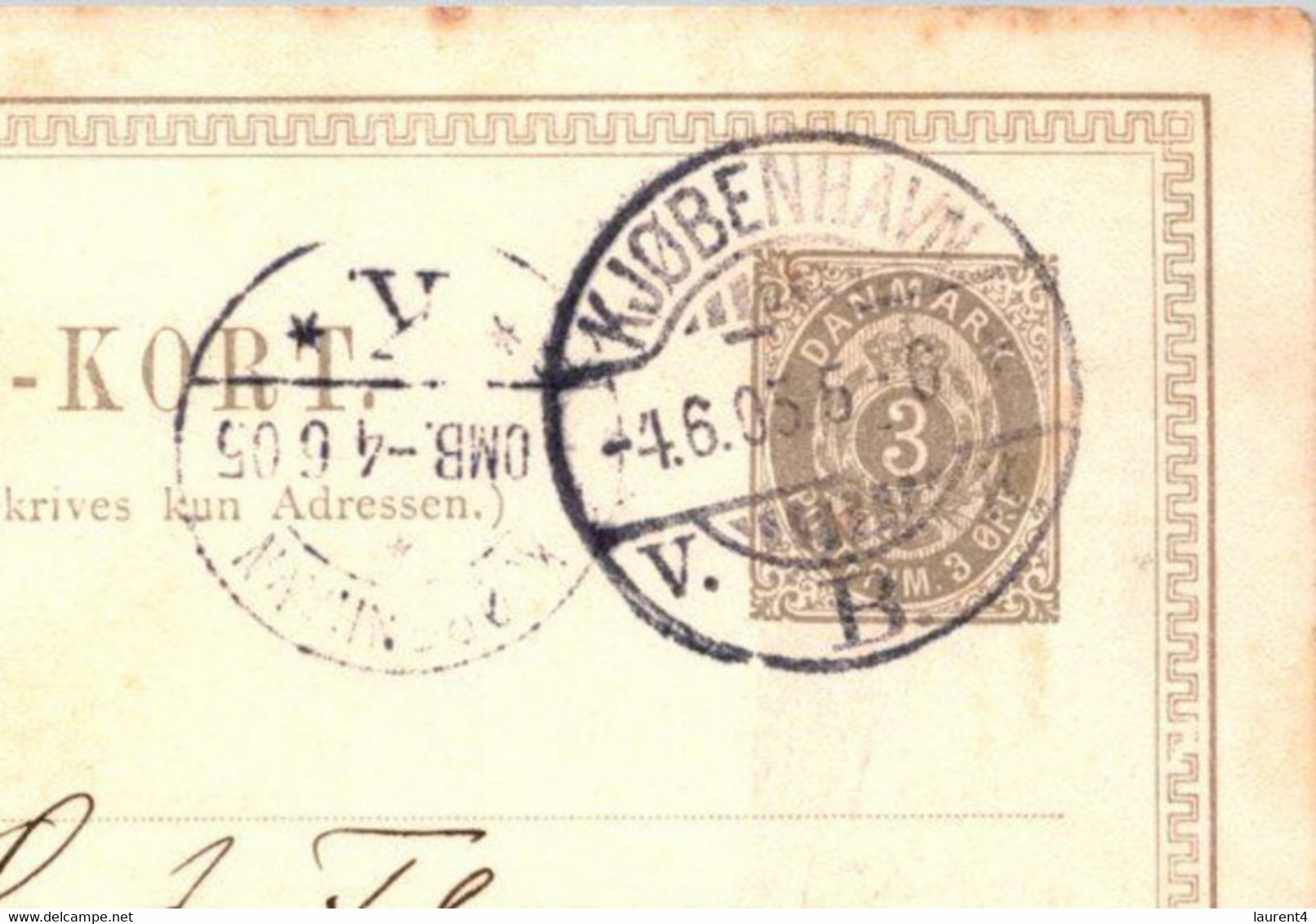 (3 C 10)  Denmark - Posted 1905 ? - BREVKORT - Otros & Sin Clasificación