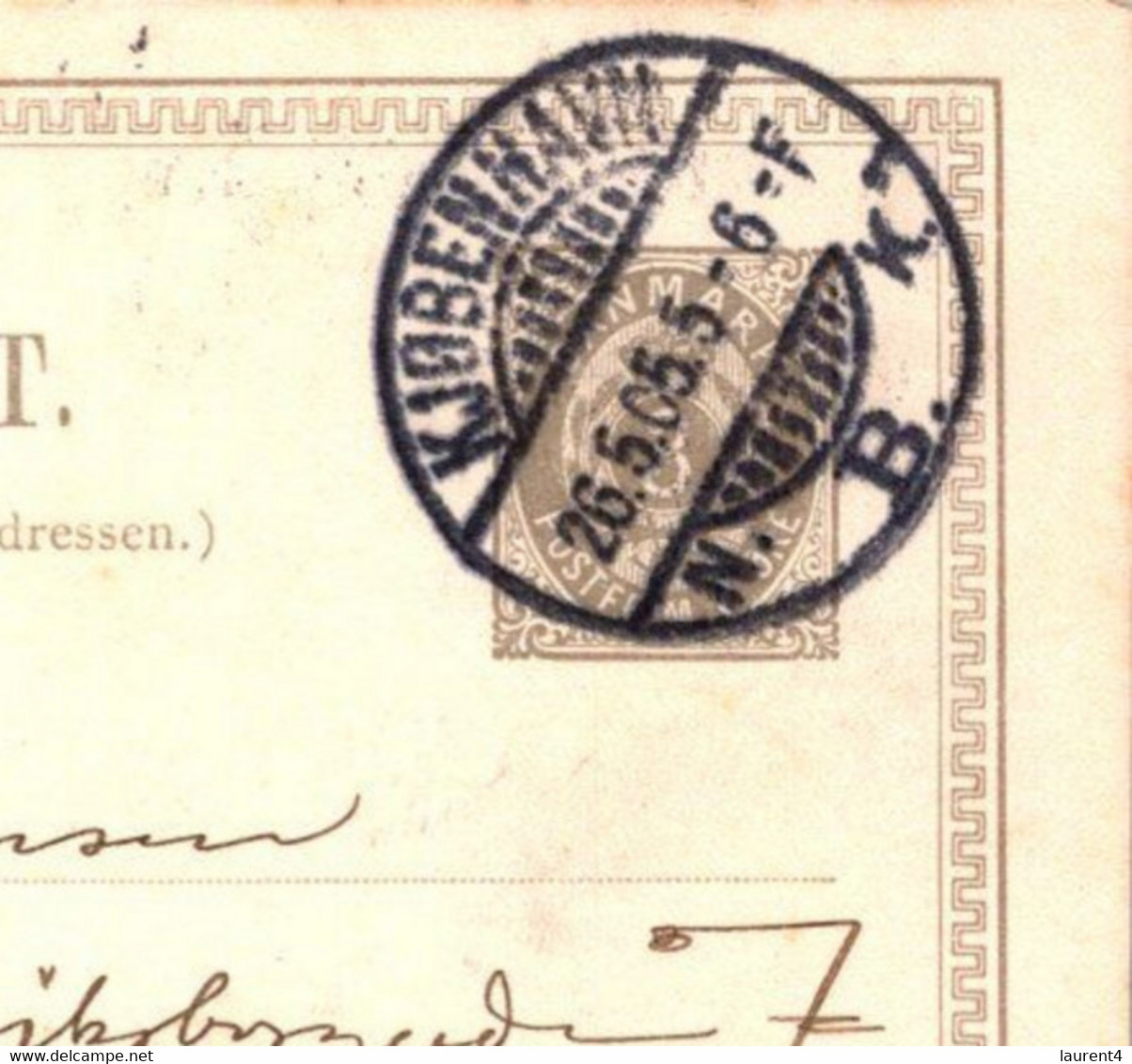 (3 C 10)  Denmark - Posted 1905 ? - BREVKORT - Otros & Sin Clasificación