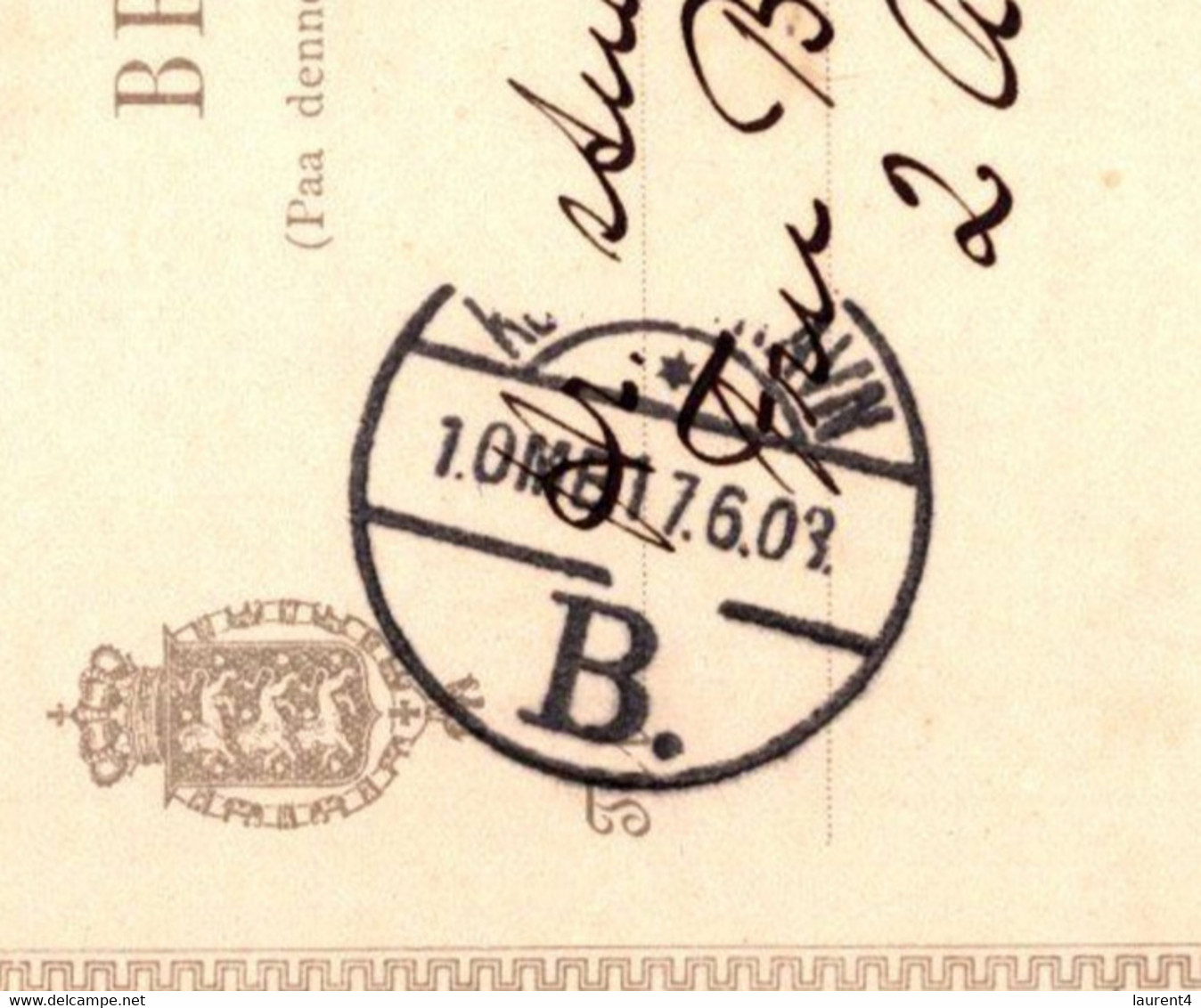 (3 C 10)  Denmark - Posted 1903 ? - BREVKORT - Otros & Sin Clasificación