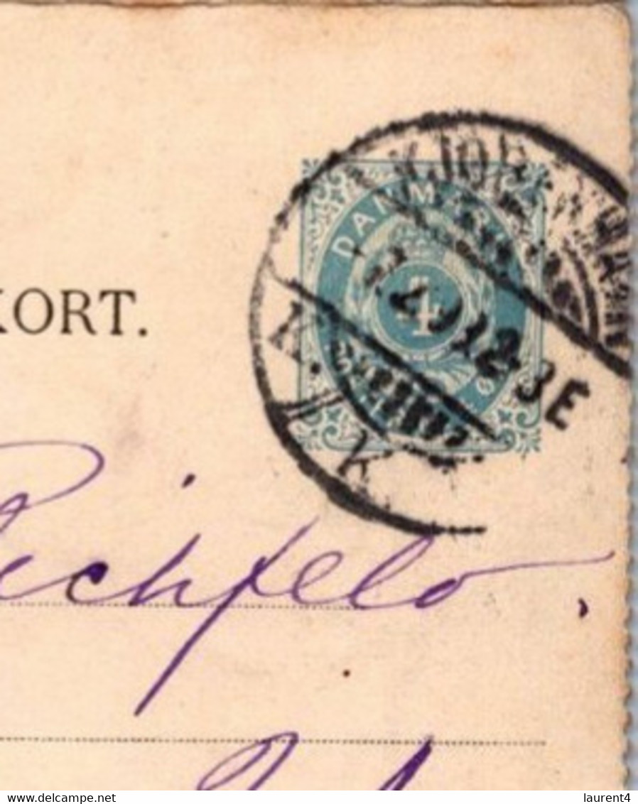 (3 C 10)  Denmark - Posted ? 1899 - Korrespondance-Kort - Lettres & Documents