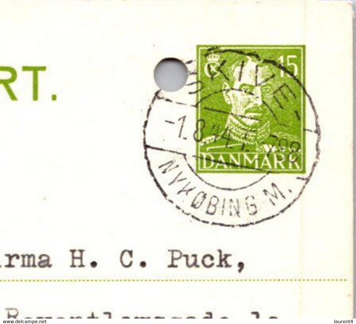 (3 C 10)  Denmark - Posted 1944 - BREVKORT - Sonstige & Ohne Zuordnung