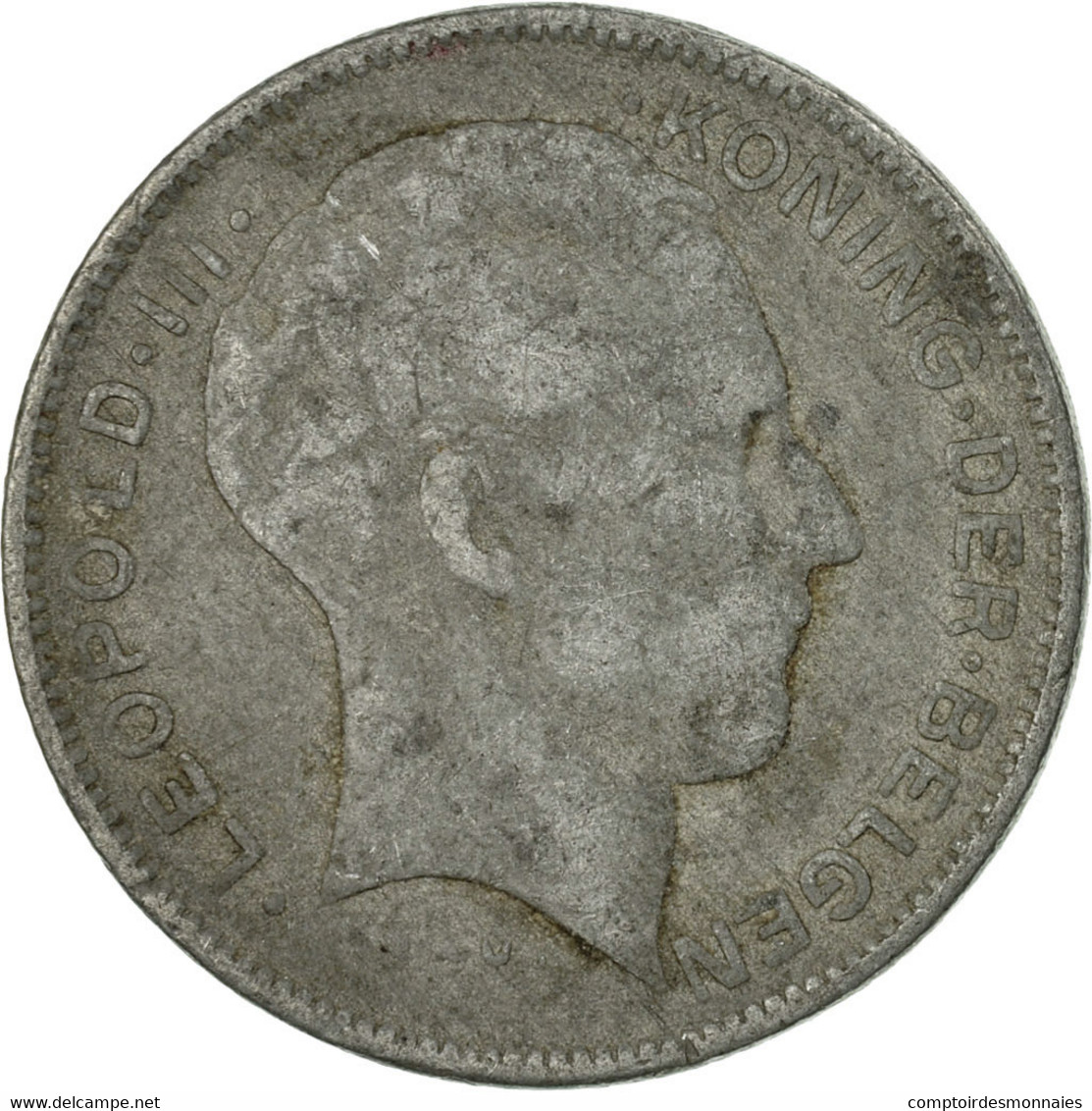 Monnaie, Belgique, 5 Francs, 5 Frank, 1941, TB+, Zinc, KM:130 - 5 Francs