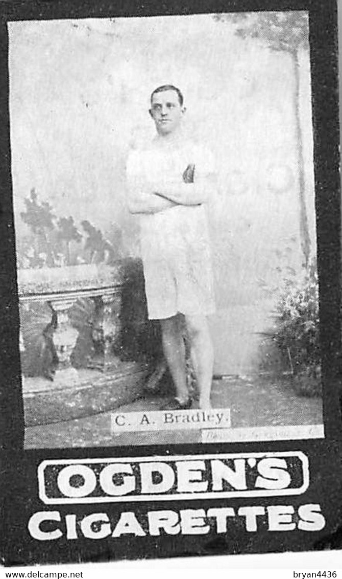 CARTE CIGARETTES  OGDEN'S - "LEADING ATHLETE - C.A. BRADLEY " - Voir Scans - Ogden's