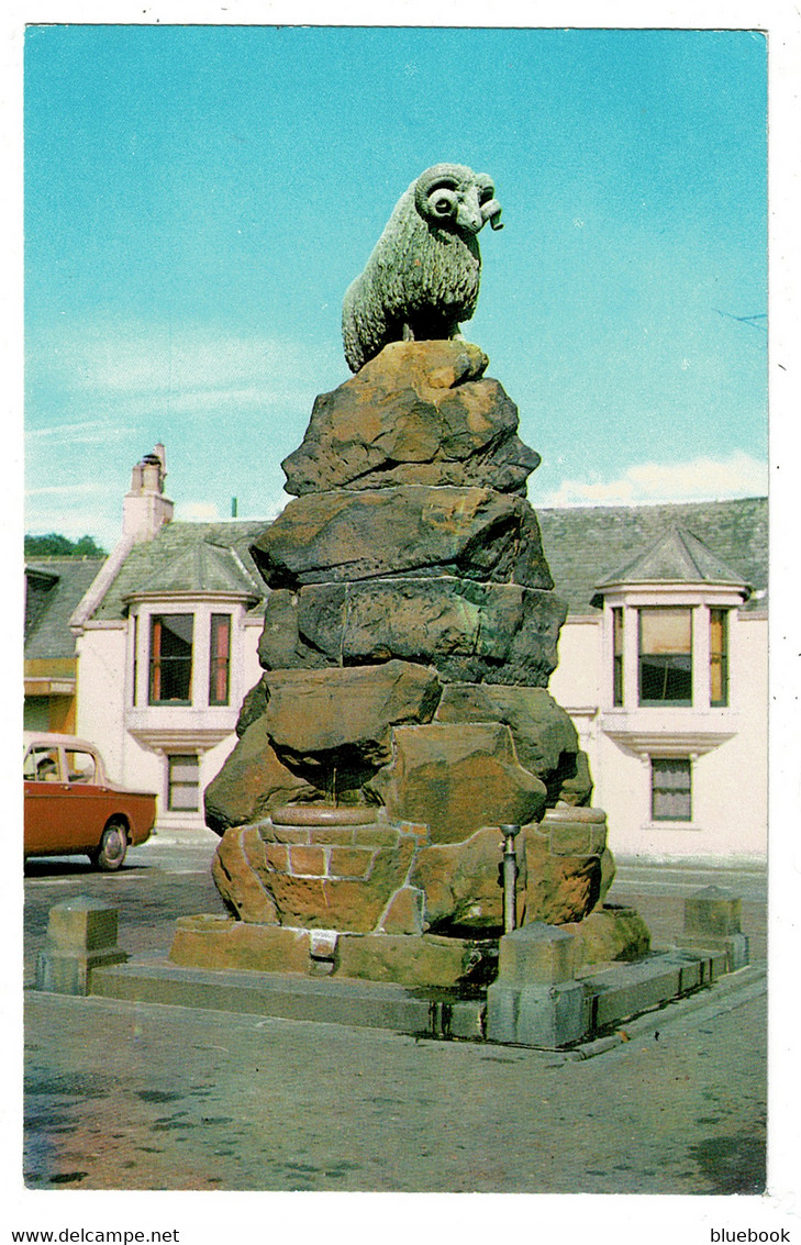 Ref 1503 - Postcard - The Ram Statue Moffat - Dumfriesshire Scotland - Dumfriesshire