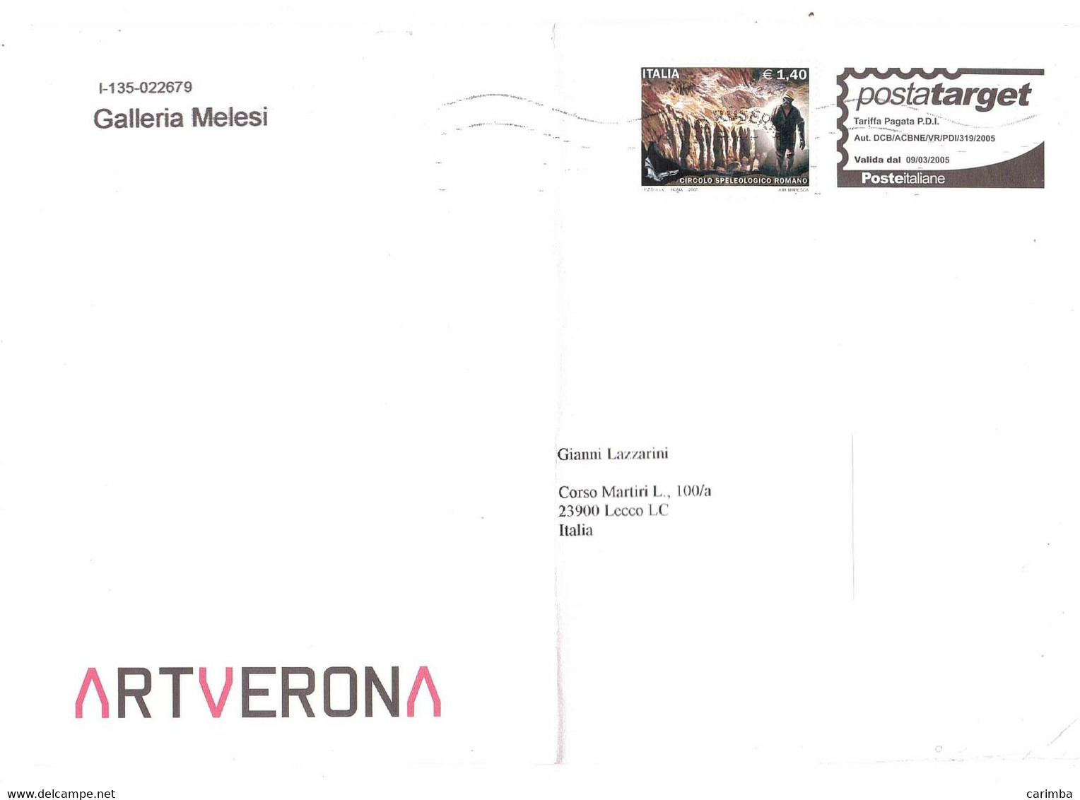 2007 €0,1,4 CIRCOLO SPELEOLOGICO ROMANO - 2001-10: Storia Postale