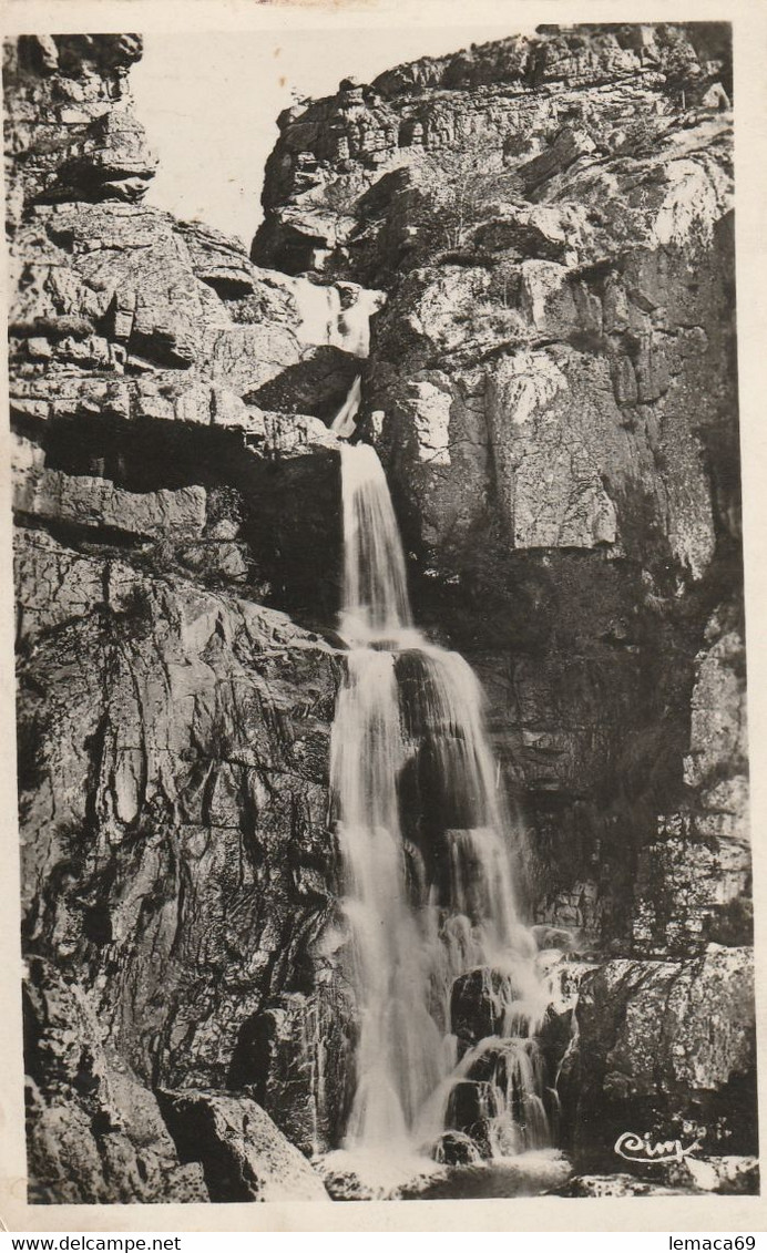 Cpa St-martin-de-valamas (ardèche) Cascade De Rochebonne - Saint Martin De Valamas