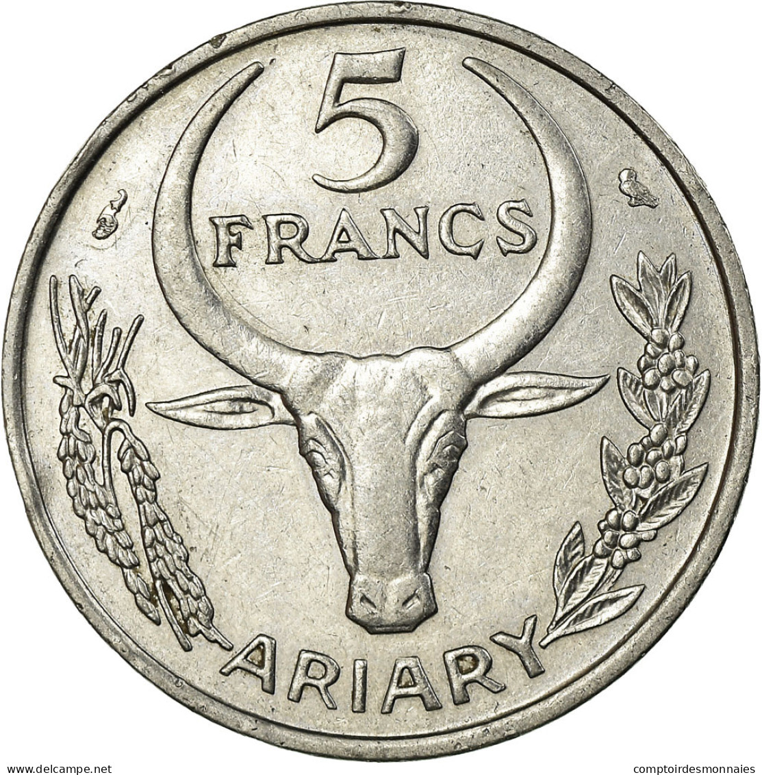 Monnaie, Madagascar, 5 Francs, Ariary, 1966, Paris, TTB, Stainless Steel, KM:10 - Madagaskar