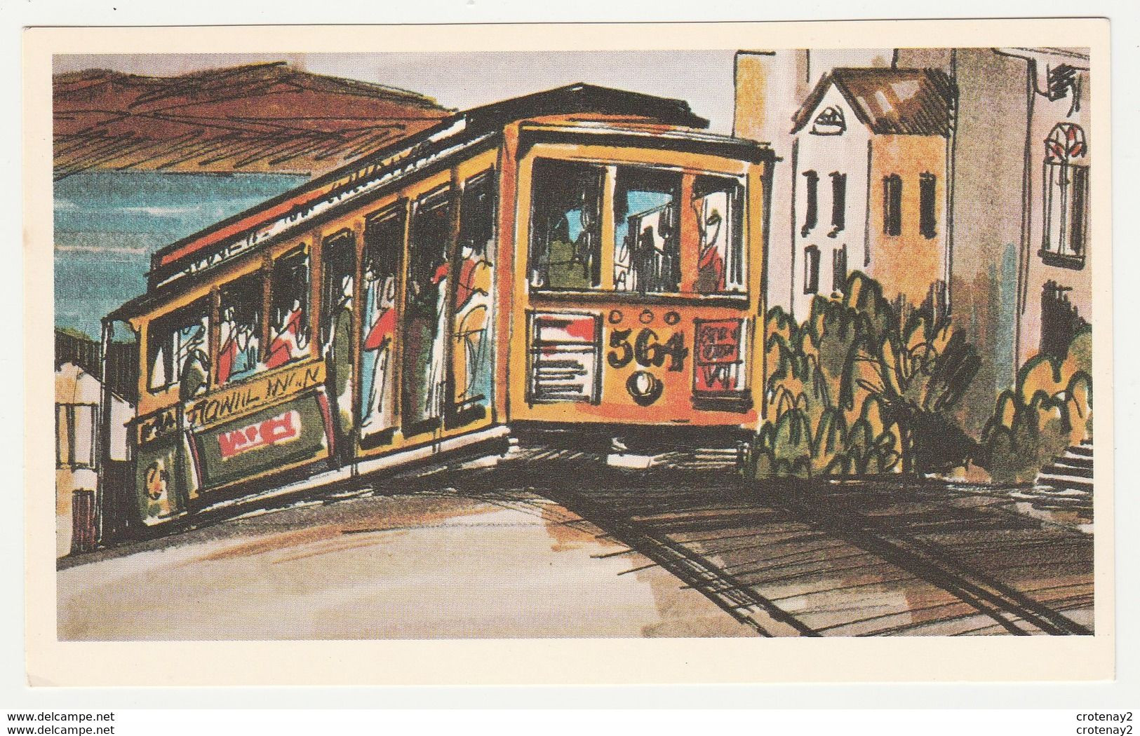 SAN FRANCISCO THE BEDFORD 761 Post Street Tram Tramway Illustrateur ? VOIR DOS - Broadway