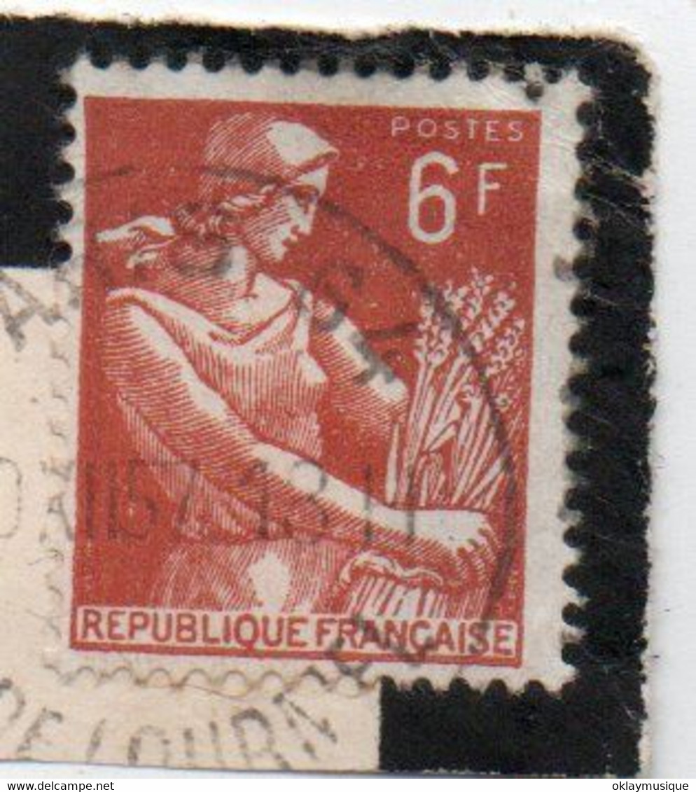 1957 N°1115  Sur Fraguement - 1957-1959 Oogst