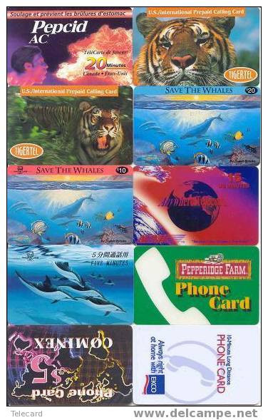 USA Amerique 10 Telecartes Phonecards (5) - Sonstige - Amerika