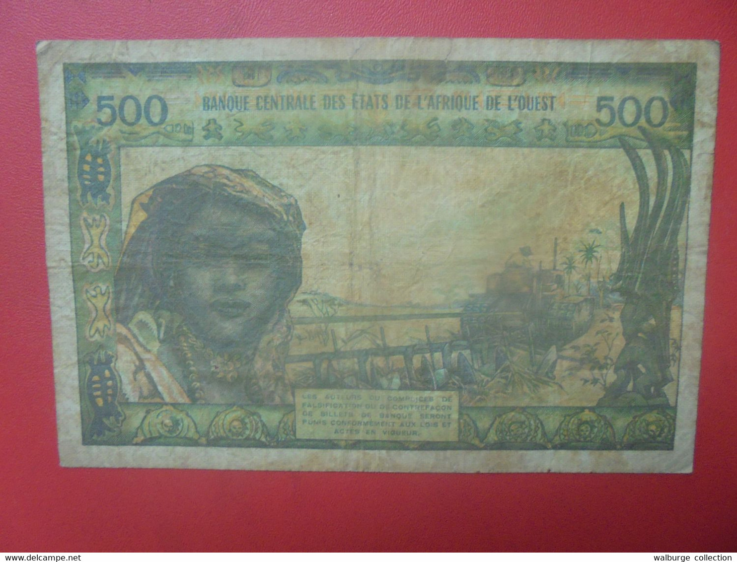 Afrique De L'Ouest (Sénégal) 500 Francs 1959-1965 Signature N°8 Circuler (B.18) - West African States