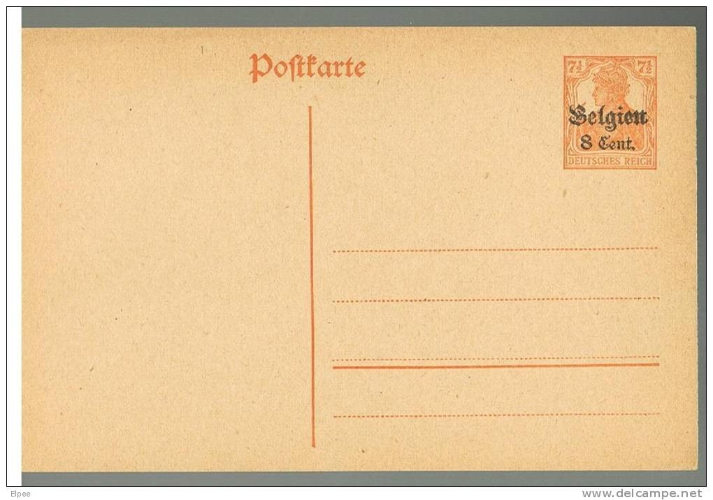 O073 - Occupation/Gouvernement Général Carte 10 Neuve - German Occupation