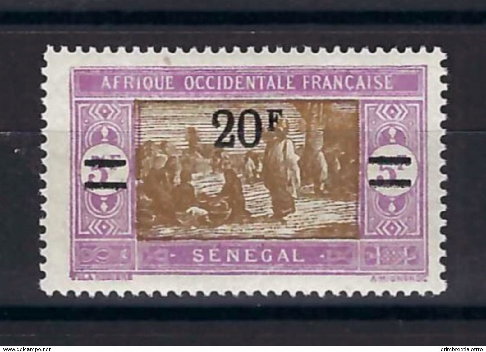 ⭐ Sénégal - Variété - YT N° 101 A ** - Neuf Sans Charnière - Sans Point - 1924 / 1927 ⭐ - Unused Stamps