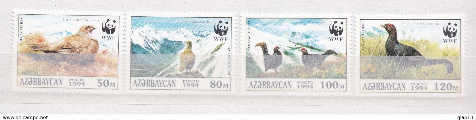 AZERBAIDJAN 1994 TIMBRES N°163/66  NEUFS** TETRAS LYRE - Azerbaiyán