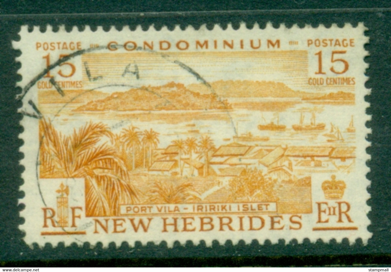 New Hebrides (Br) 1957 Pictorial 15c FU - Usados