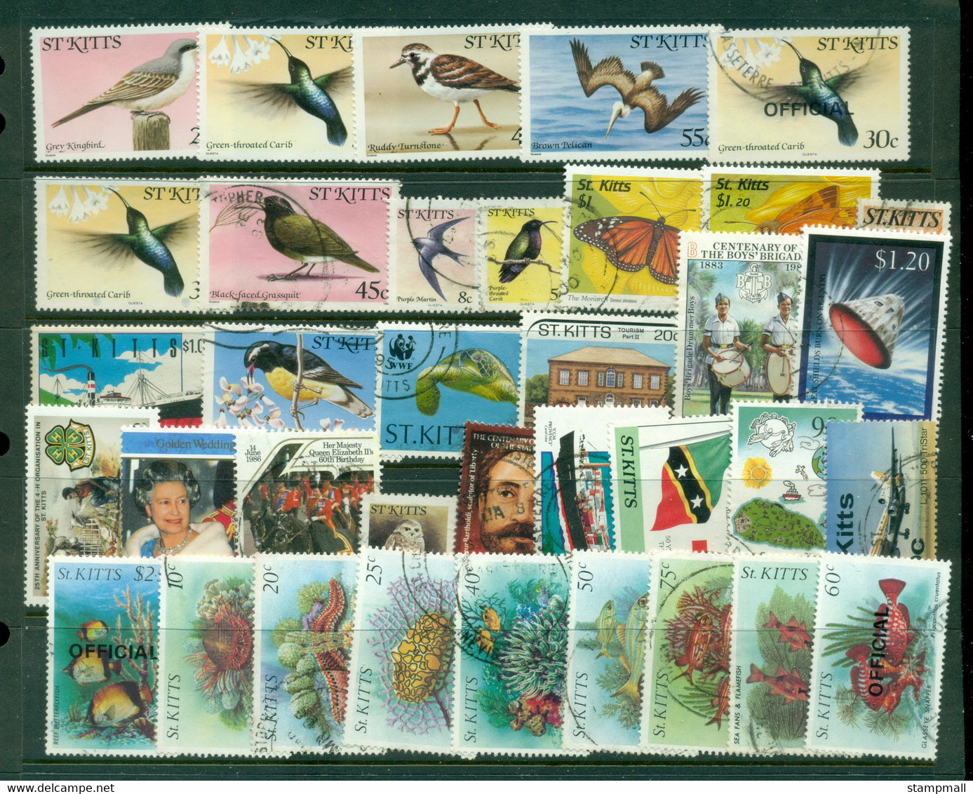 St Kitts 1980's On Assorted Oddments MLH/FU - St.Kitts E Nevis ( 1983-...)