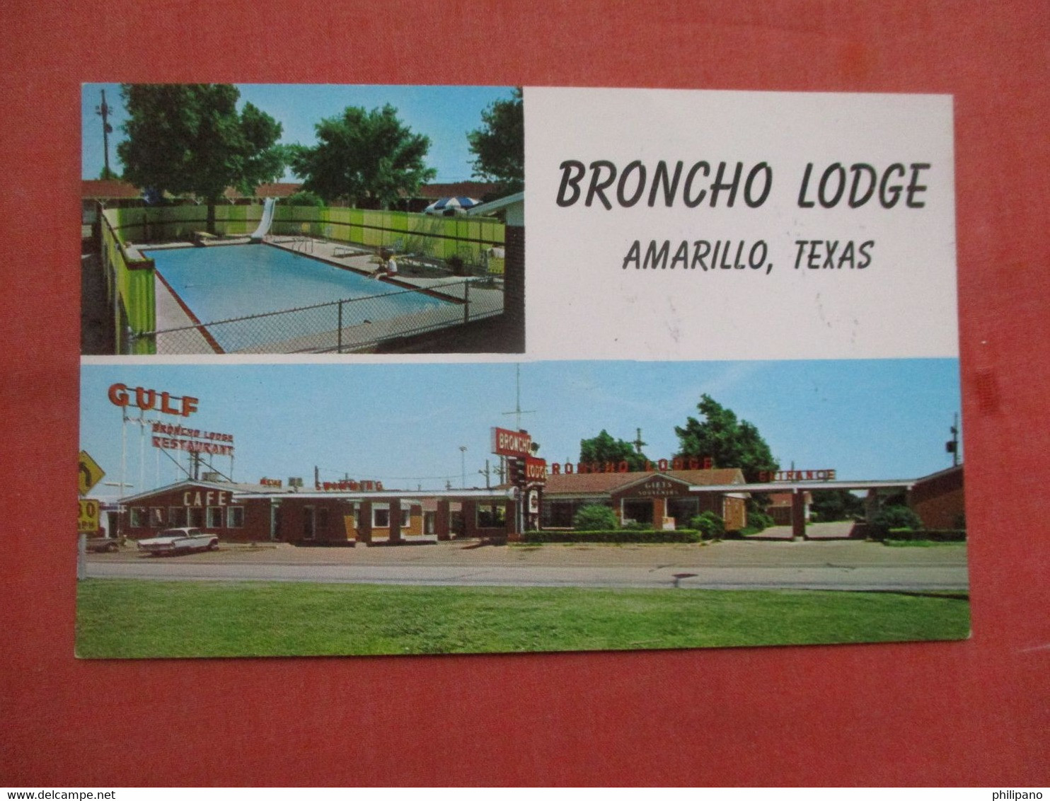 Broncho Lodge.  West 66  Amarillo  Texas            Ref  5301 - Amarillo