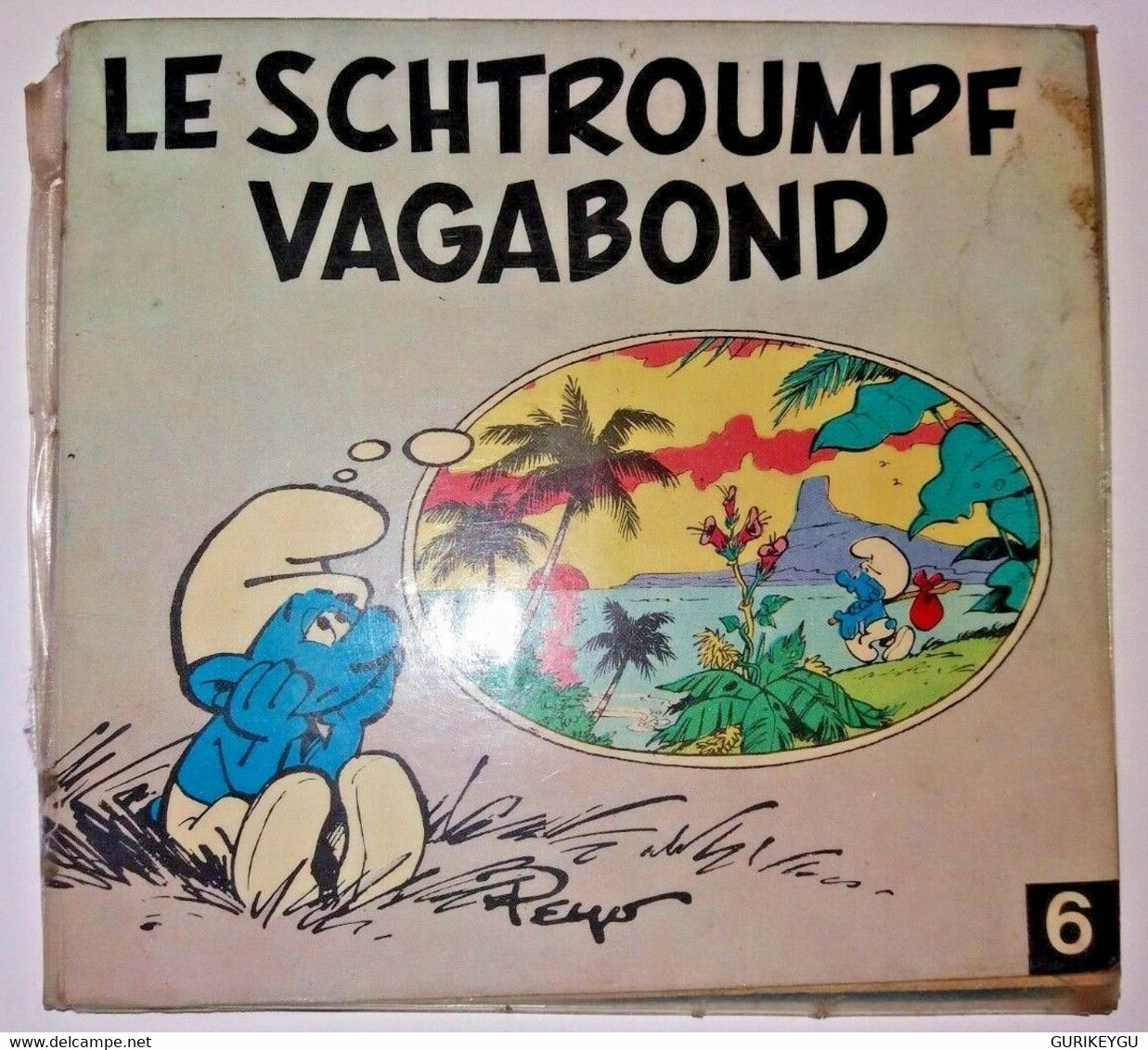 Mini Bd LE SCHTROUMPF VAGABOND   6 Peyo EO 1982 - Schtroumpfs, Les - Los Pitufos