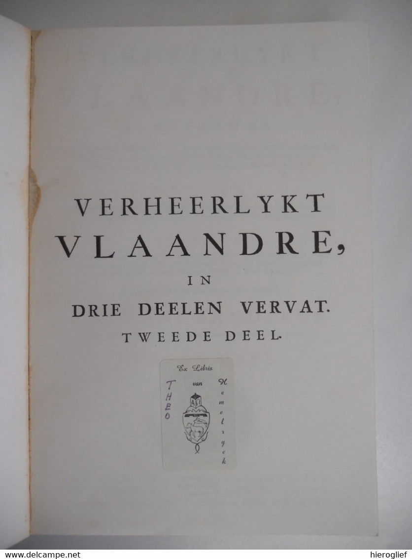 VERHEERLYKT VLAANDRE door A. Sanderus 3 delen antonius vlaanderen