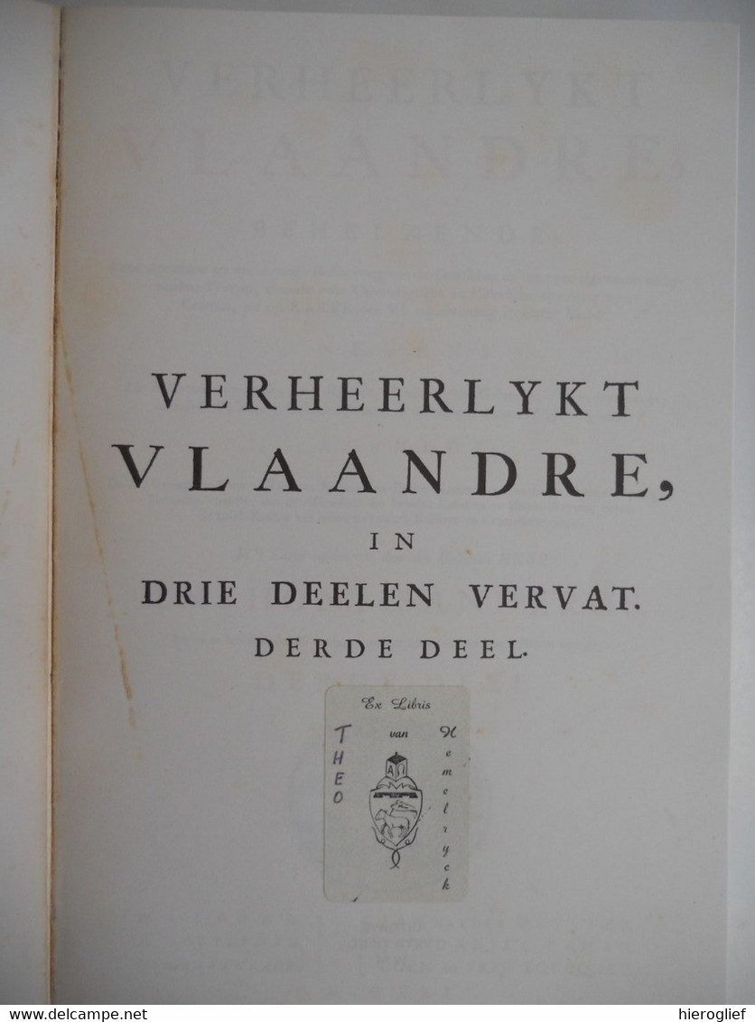 VERHEERLYKT VLAANDRE door A. Sanderus 3 delen antonius vlaanderen