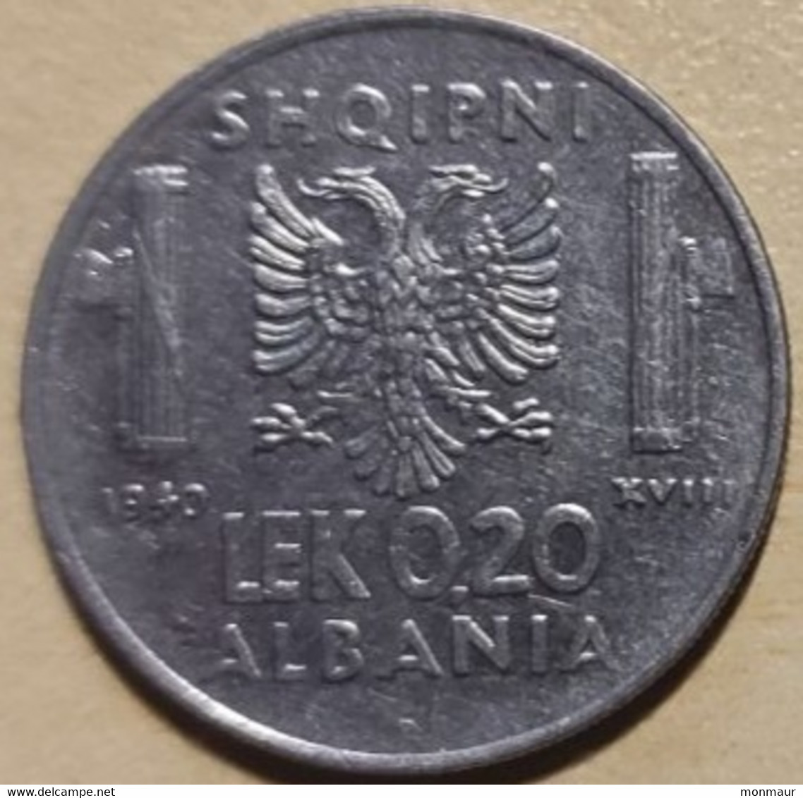 ALBANIA  1940  LEK 0,20  VITTORIO EMANUELE III - Albanie