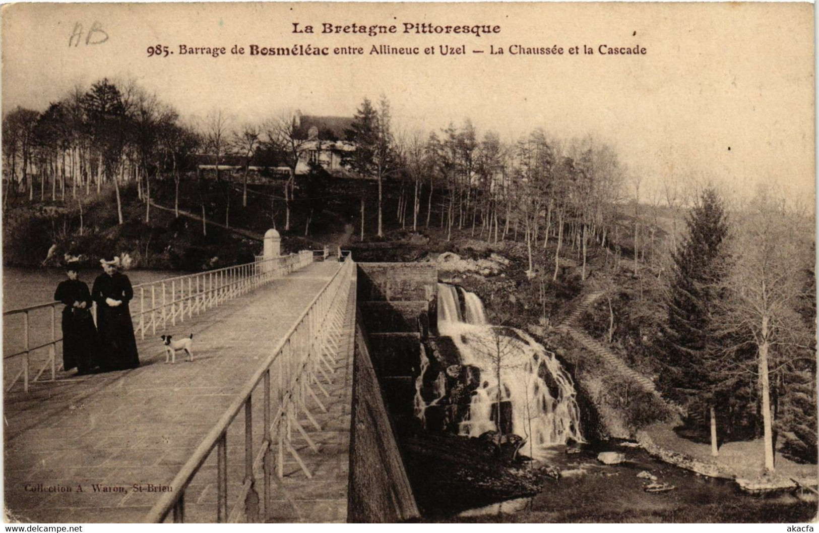 CPA AK Barrage De Bosmeleac Entre Allineuc Et Uzel (381624) - Bosméléac