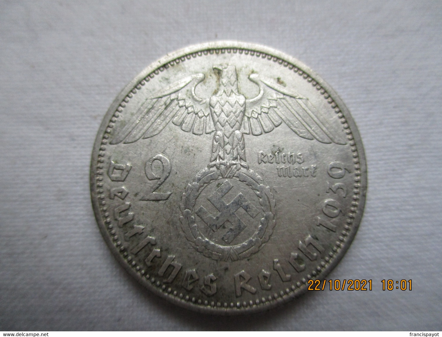 2 Reichmark 1939 A - 2 Reichsmark