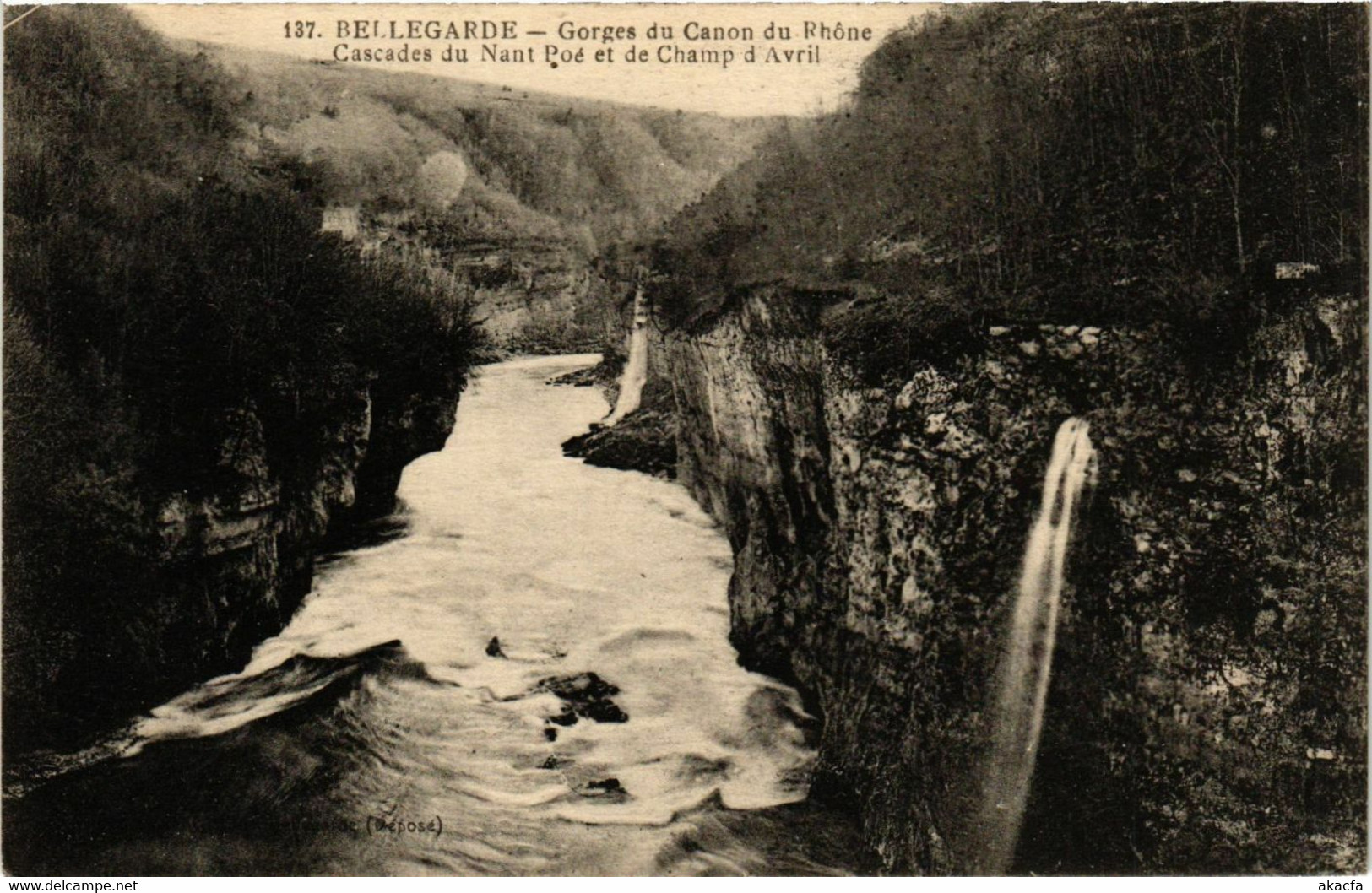 CPA BELLEGARDE Gorges Du Canon Du Rhone (382136) - Bellegarde-sur-Valserine