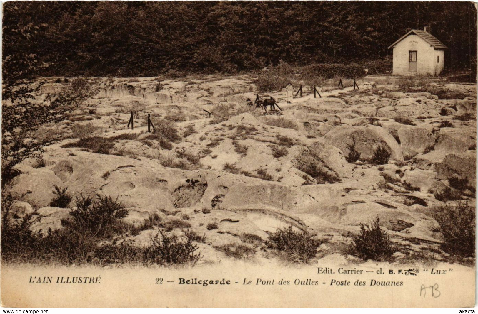 CPA BELLEGARDE Le Pont Des Oulles Poste Des Douanes (382142) - Bellegarde-sur-Valserine