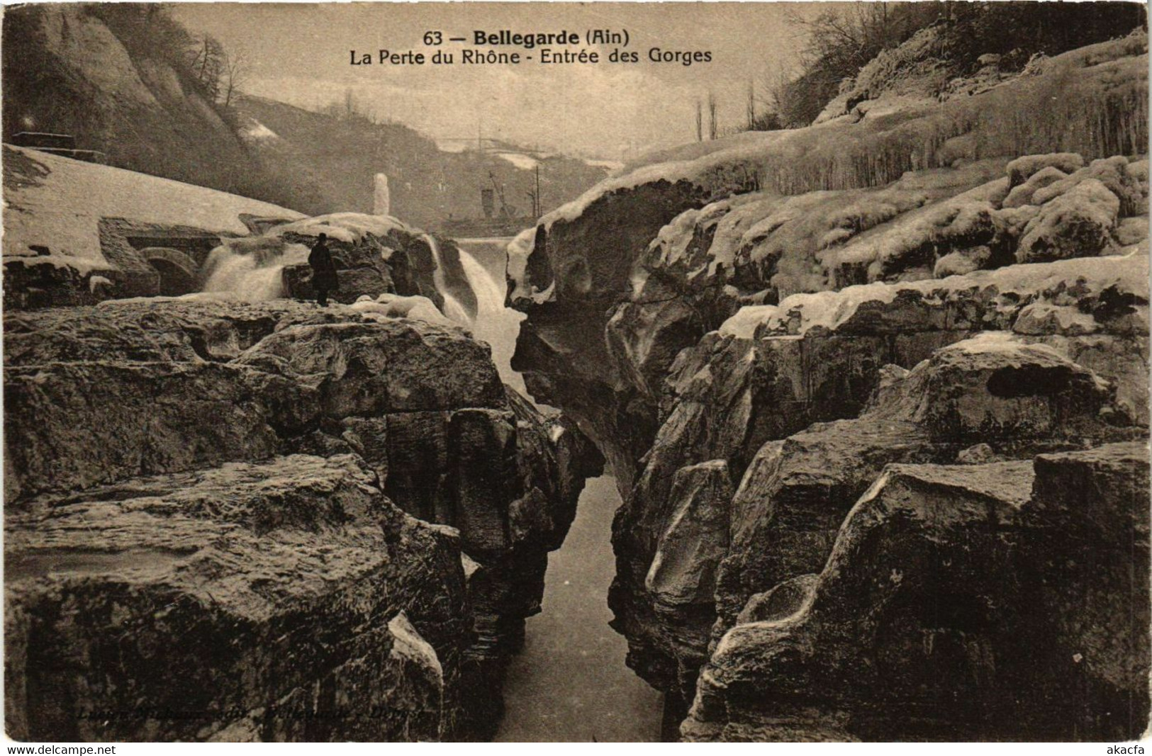 CPA BELLEGARDE La Perte Du Rhone Entrée Des Gorges (382215) - Bellegarde-sur-Valserine