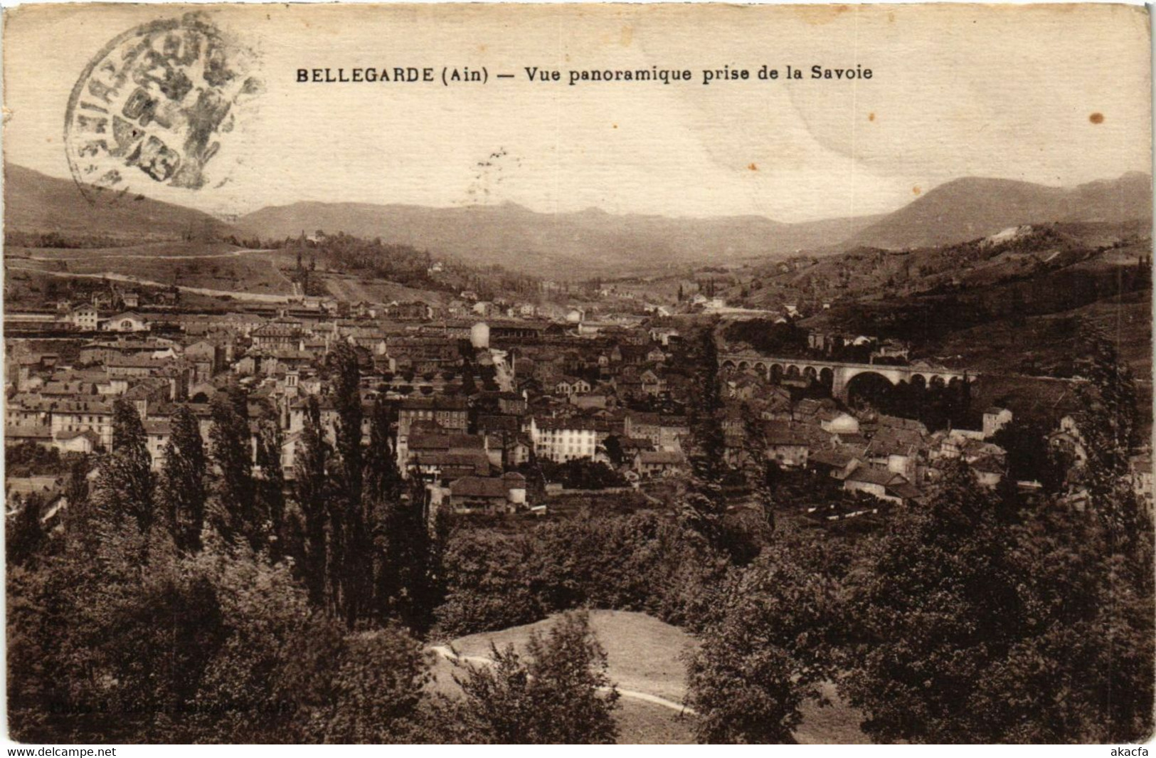 CPA BELLEGARDE Vue Panoramique Prise De La Savoie (382218) - Bellegarde-sur-Valserine