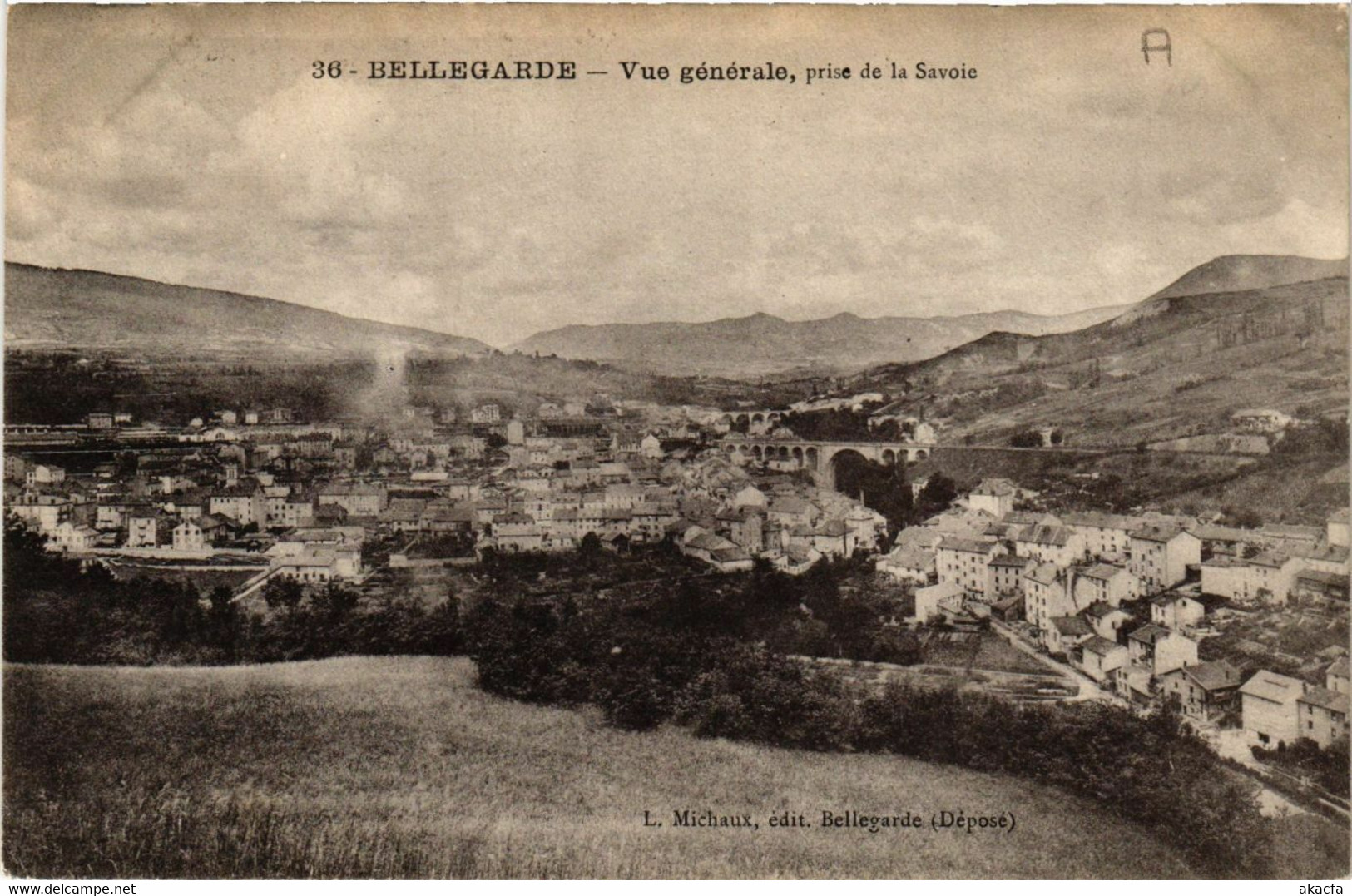 CPA BELLEGARDE Vue Générale Prise De La Savoie (382253) - Bellegarde-sur-Valserine