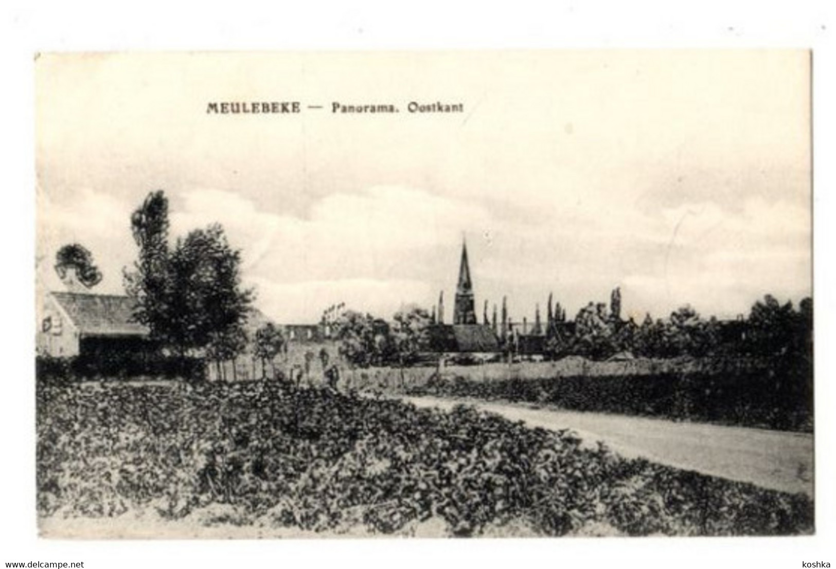 MEULEBEKE - Panorama - Oostkant - Verzonden In 1917 Als FELDPOST- Met Stempel - Meulebeke