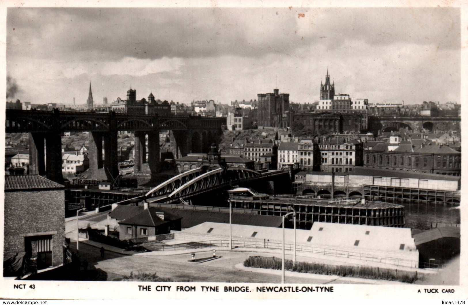 NEWCASTLE ON TYNE / THE CITY FROM TYNE BRIDGE / TUCK - Newcastle-upon-Tyne