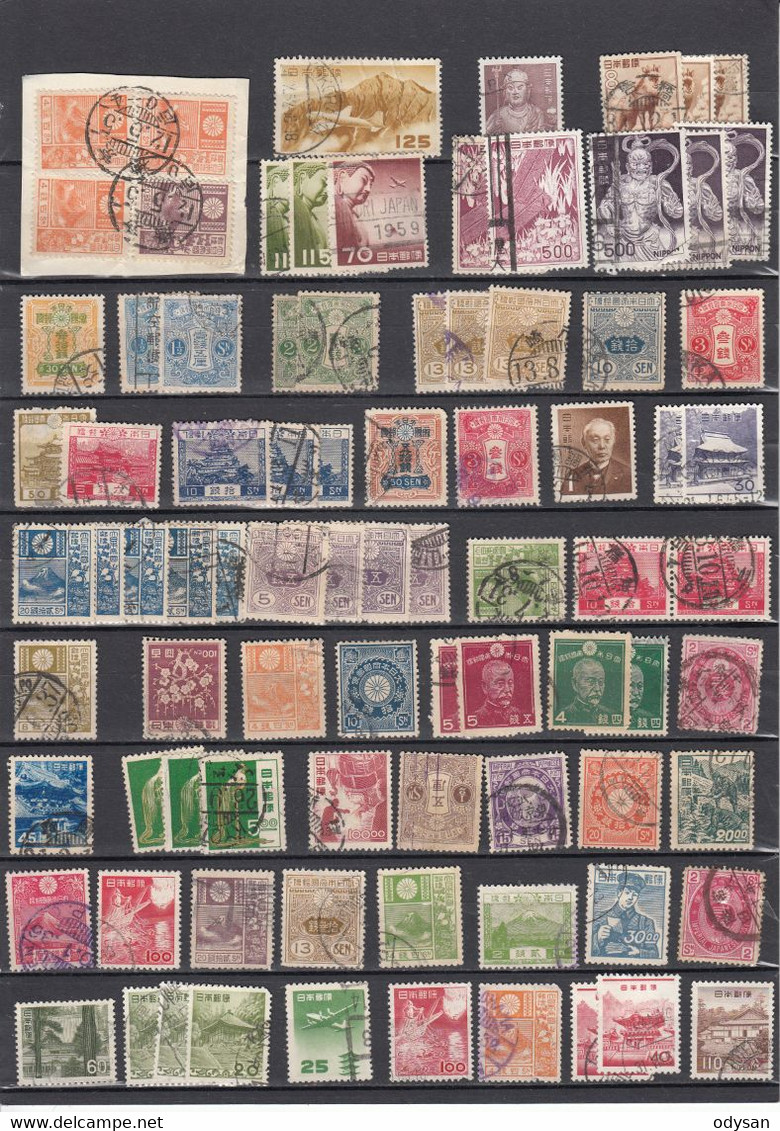 Petit Lot 300 Timbres Japon Oblitéré Doublons Voir Scan - Collections, Lots & Series