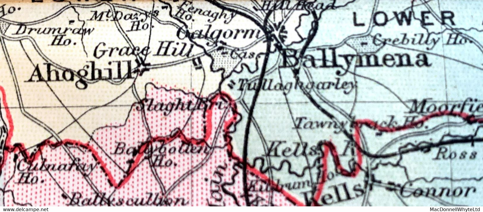 Ireland Antrim 1840 Letter Galgorm To Glasgow Unframed "No1" Of Gracehill, BALLYMENA/PENNY POST And PAID AT/BALLYMENA - Vorphilatelie