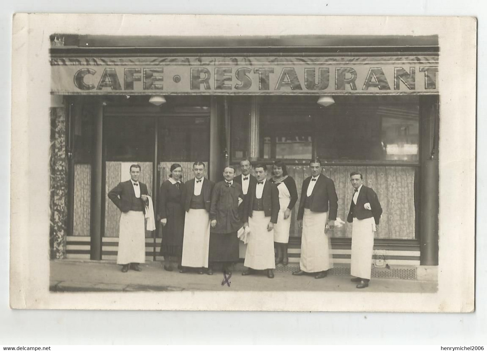 Carte Photo Café Restaurant  De Strasbourg 67 ? écrit  54 Employés ! De Robert Gosselin ... - Cafés