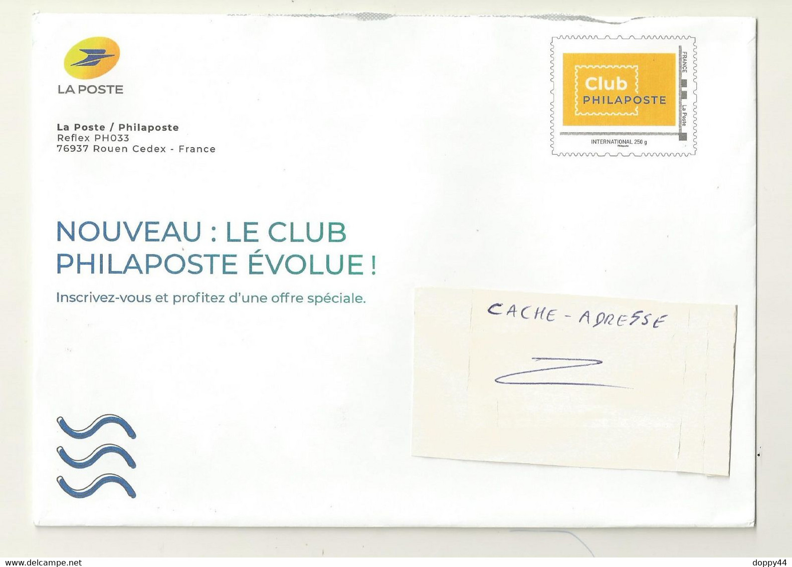 PAP LA POSTE CLUB PHILAPOSTE - Official Stationery