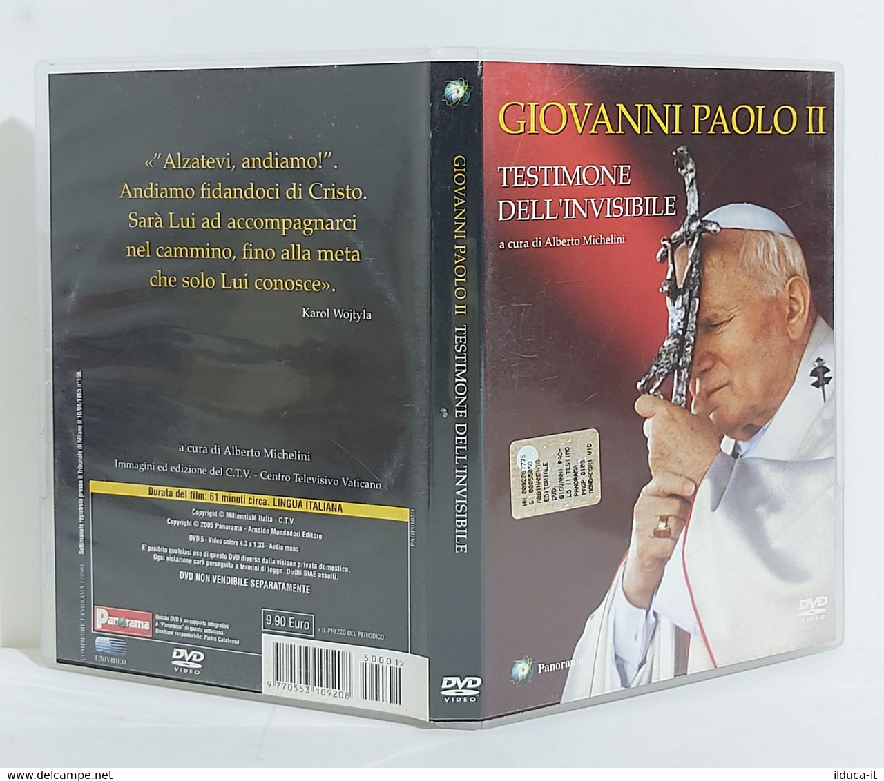 I101829 DVD - Giovanni Paolo II - Testimone Dell'invisibile - Panorama 2005 - Documentari