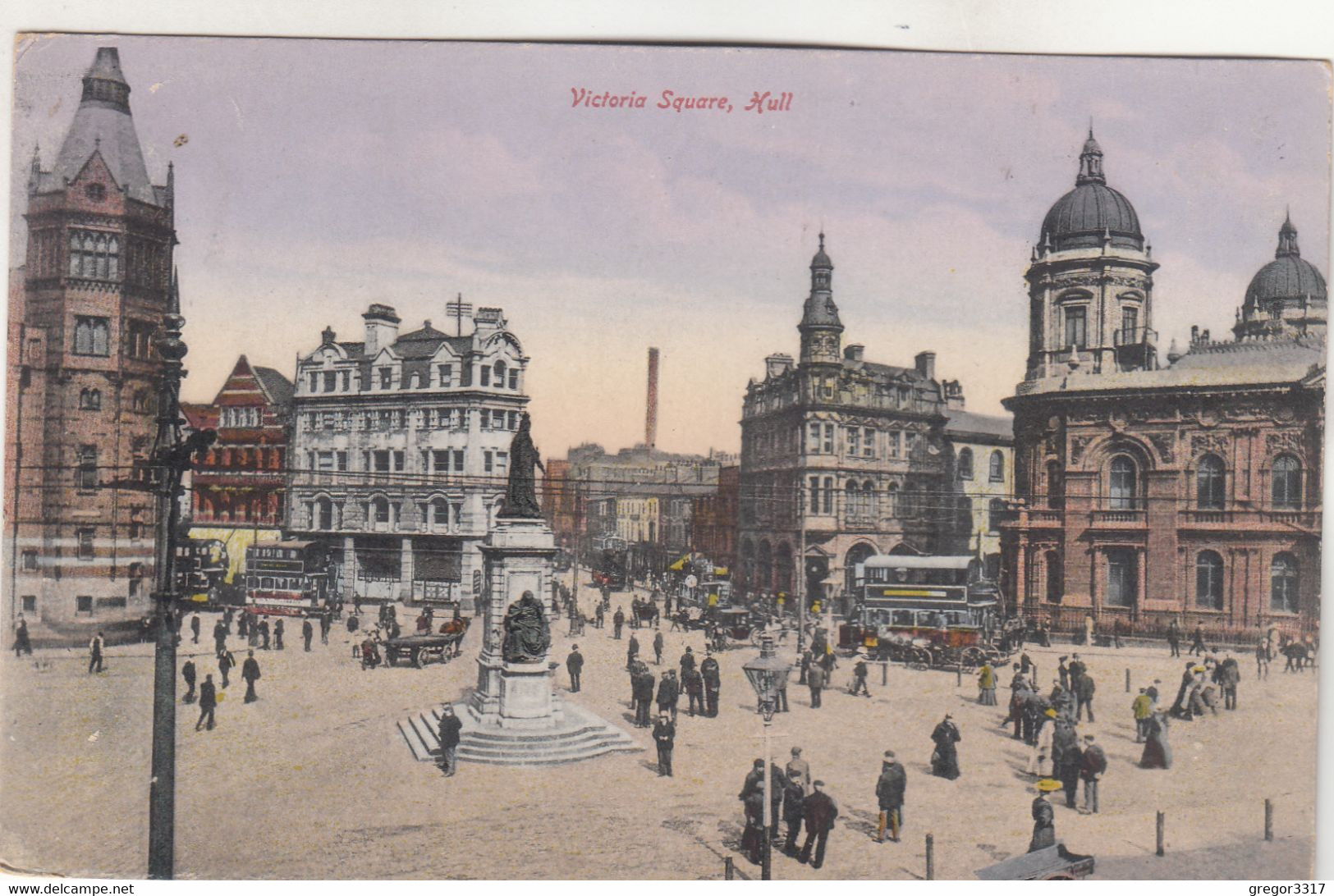 A3386) HULL - Victoria Square - Belebte Ansicht OLD - Hull