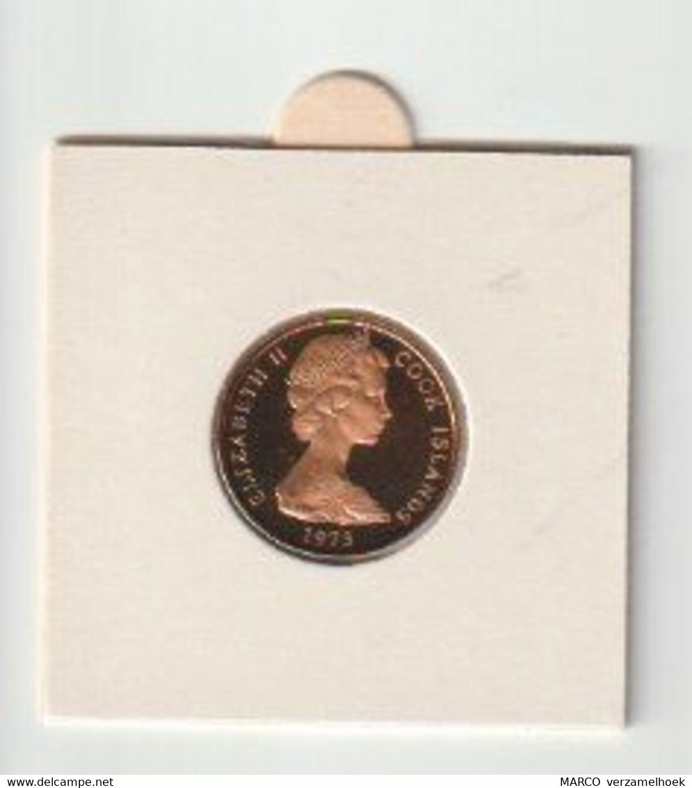 2 Cent Cook Islands Queen Elizabeth II 1974 Proof - Islas Cook