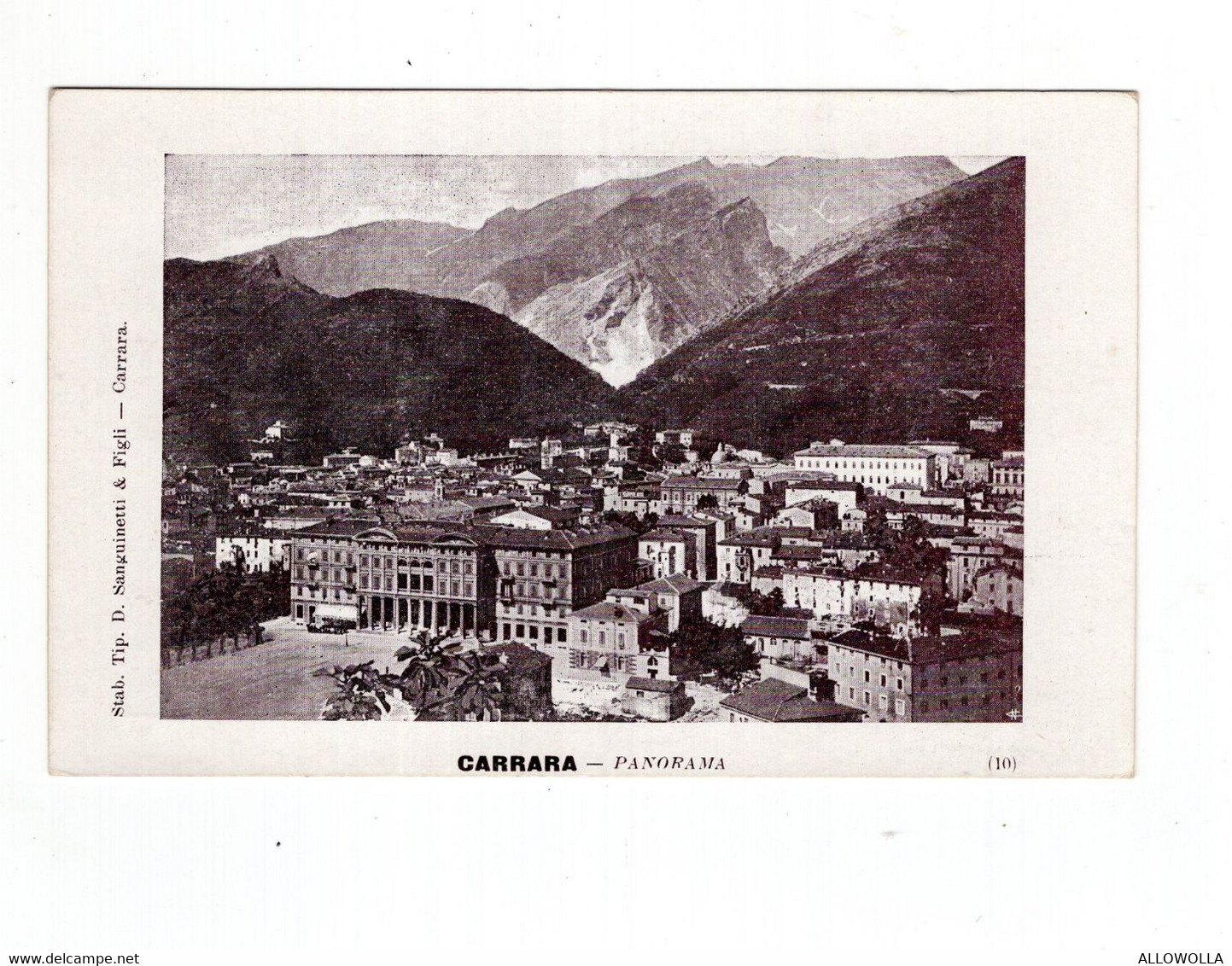 14491" CARRARA-PANORAMA "-VERA FOTO-CART. POST NON SPED. - Carrara
