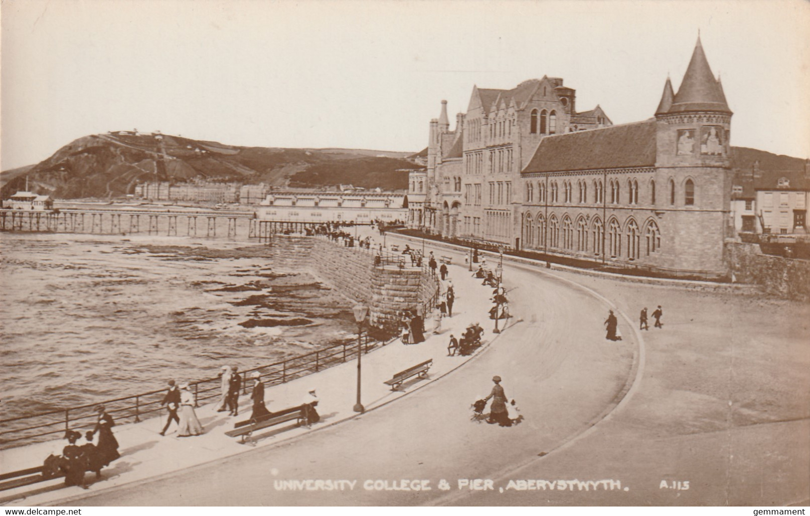 ABERYSTWITH - UNIVERSITY COLLEGE AND PIER - Cardiganshire