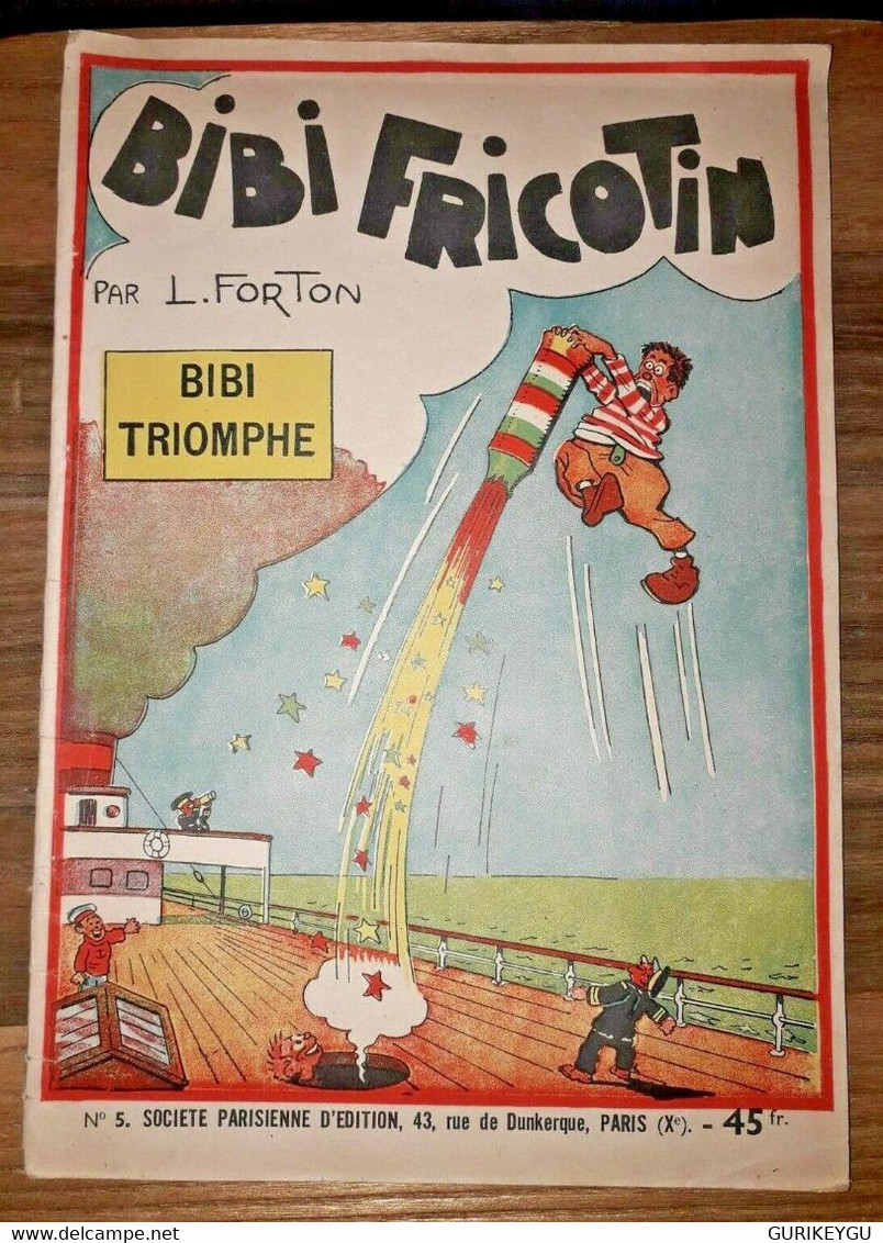 BIBI FRICOTIN N° 5 Triomphe SPE L . FORTON 11/1947 - Bibi Fricotin