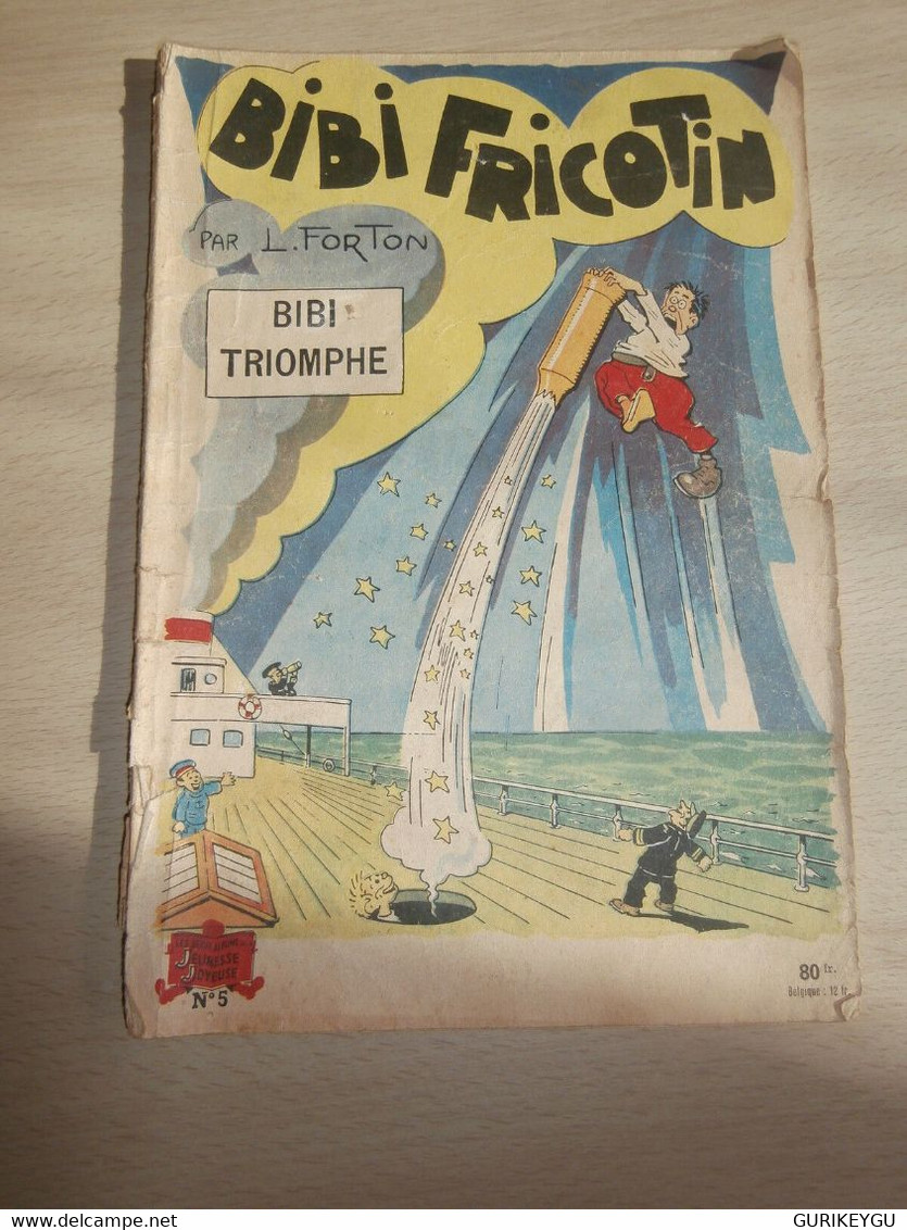 Bd BIBI FRICOTIN TRIOMPHE N° 5 Jeunesse Joyeuse  FORTON - Bibi Fricotin