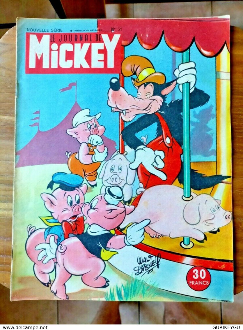 Le Journal De MICKEY N 51 La Petite Annie 1953 BIBI LAPIN Basile BONIFACE Et CIE - Bibi Fricotin