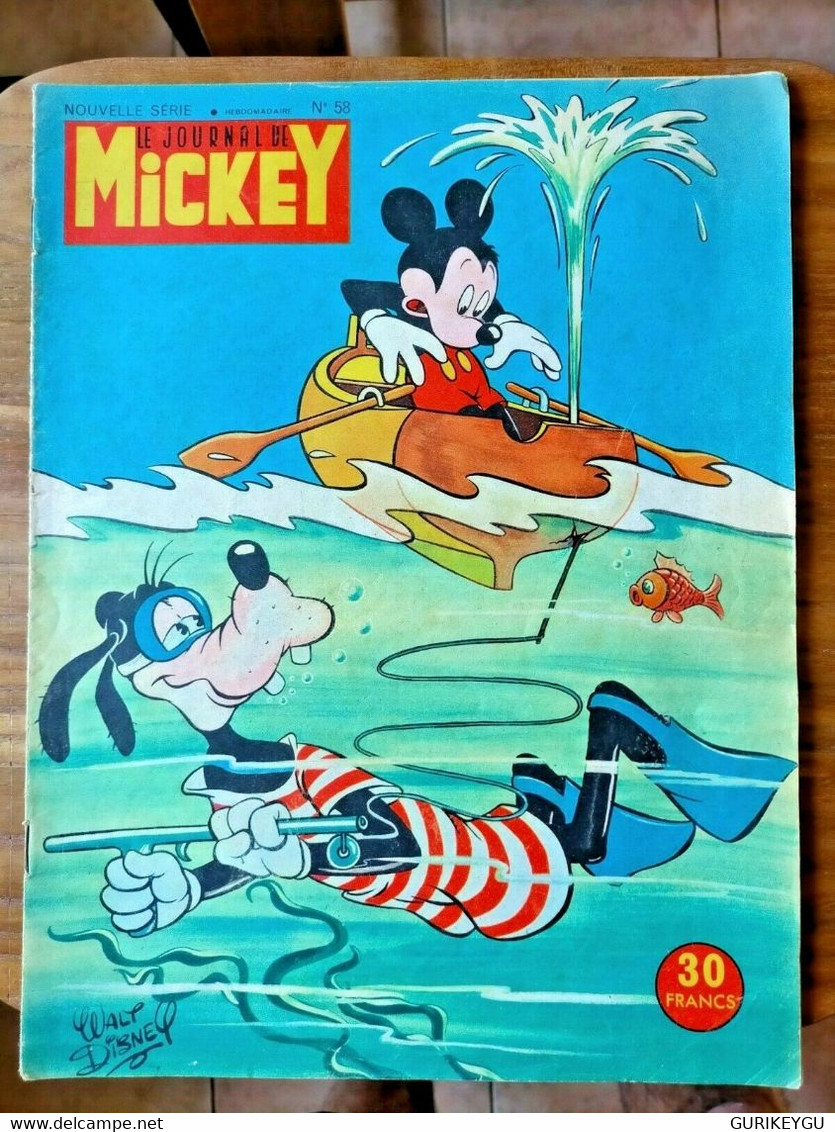 Le Journal De MICKEY N 58 La Petite Annie 1953 BIBI Lapin Basile BONIFACE Et CIE - Bibi Fricotin